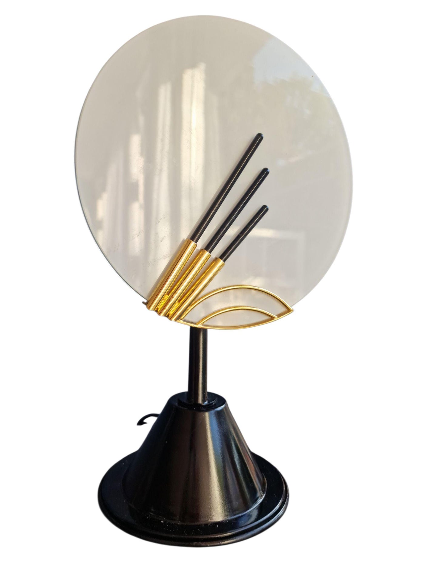 Vintage Tiffany & Co. Table Lamp – 1980s Frosted Glass, Art Deco Revival