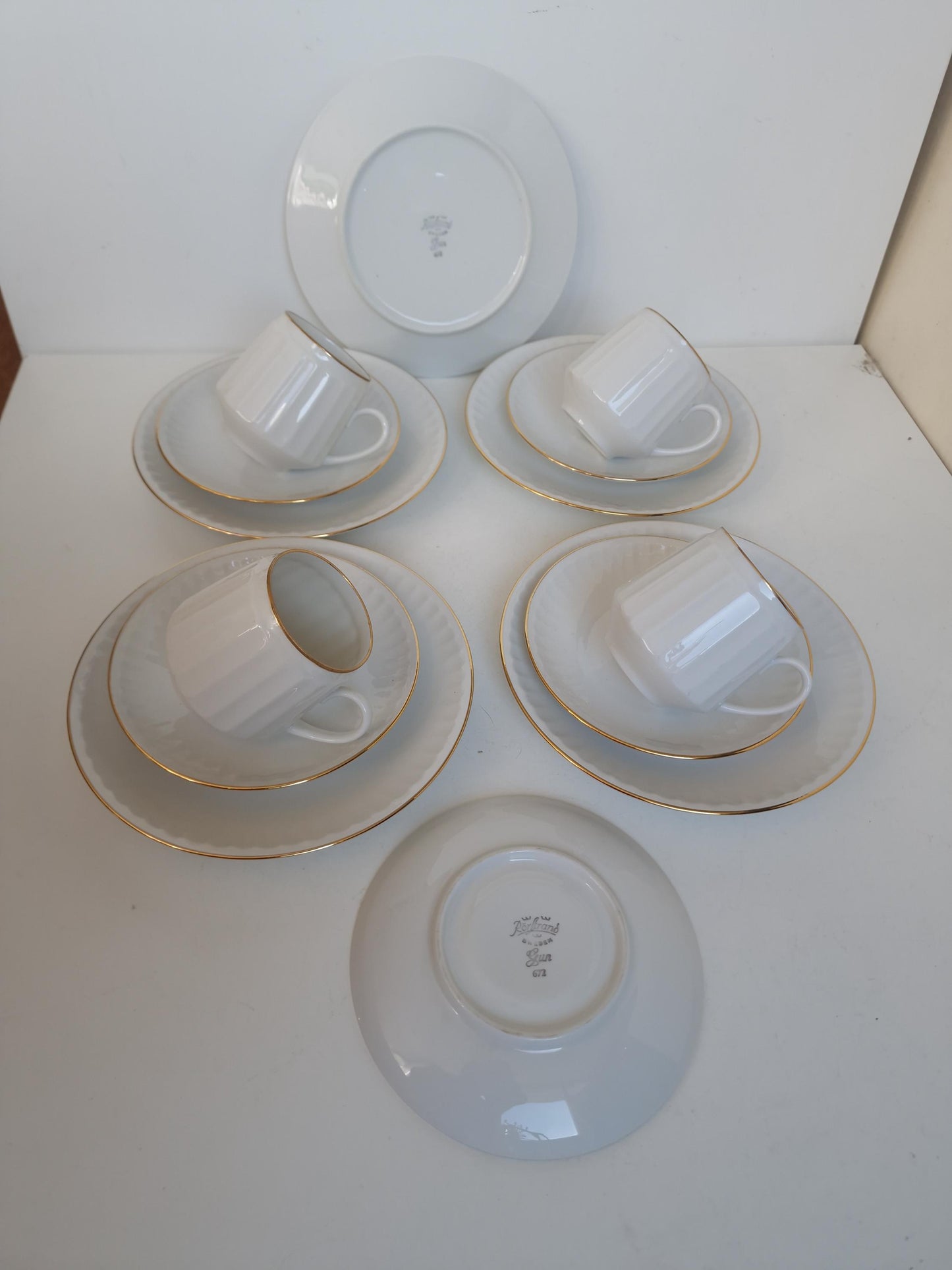 Vintage Rörstrand Sweden Coffee Cup Set – Mid-Century Scandinavian Porcelain