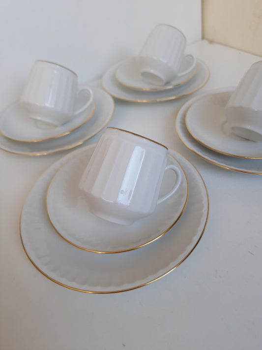 Vintage Rörstrand Sweden Coffee Cup Set – Mid-Century Scandinavian Porcelain