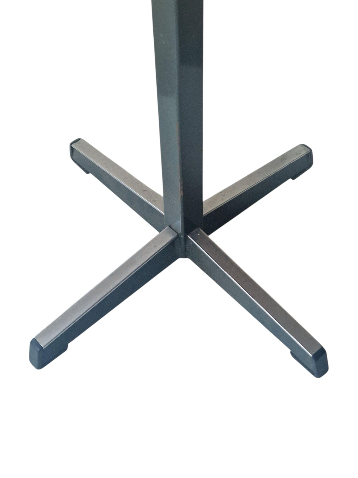 Vintage Randers Denmark Stool, Teak and Metal Industrial Design