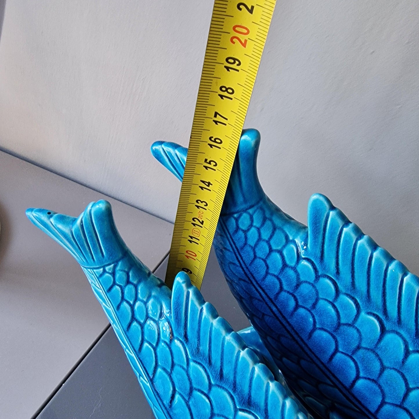 Gunnar Nylund Rorstrand Chamotte Fish Sculpture, Swedish Mid-Century Modern Ceramic Art