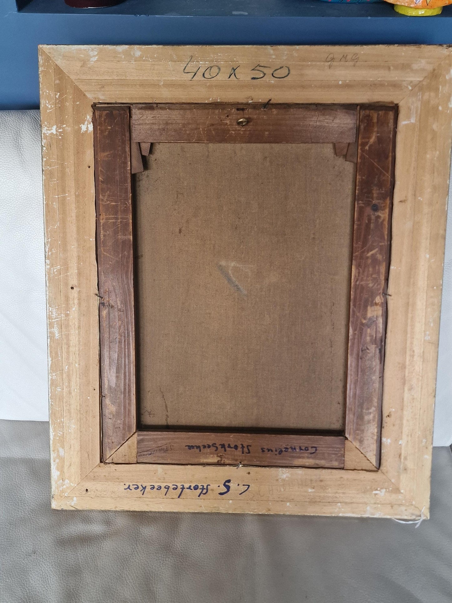 Dutch Game Still Life Painting, Framed Oil on Canvas, Baroque Gilt Frame