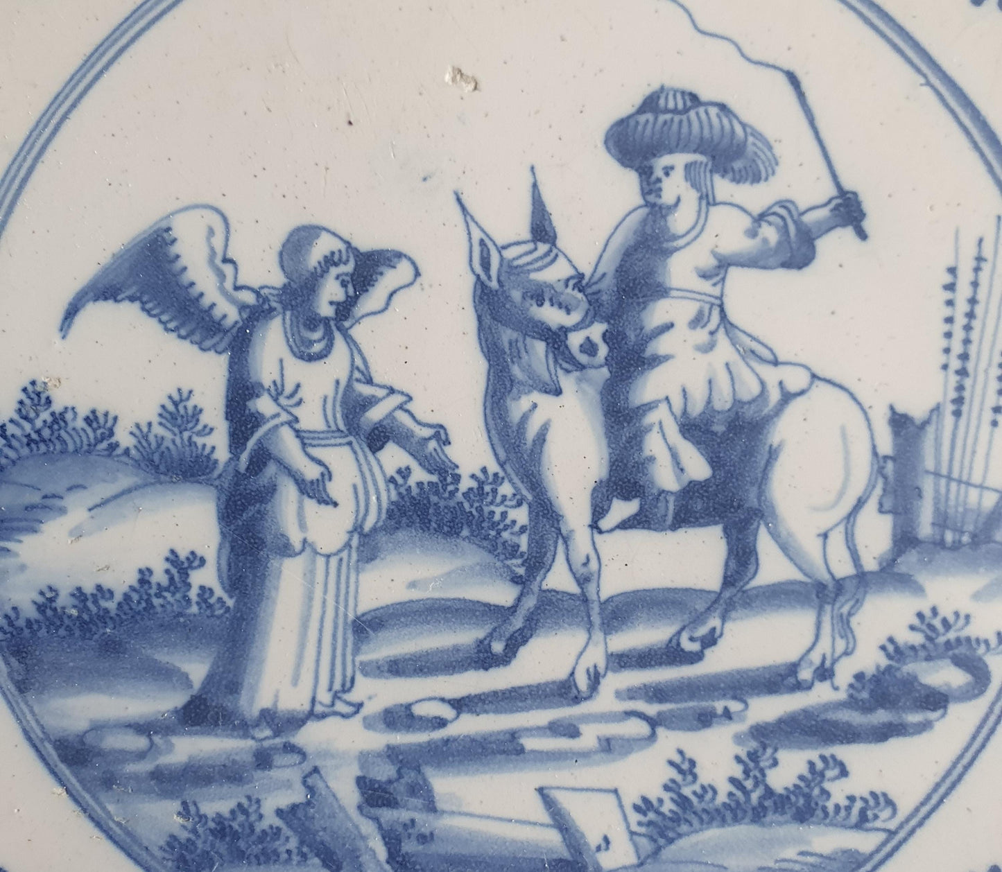 This original 17th century (c. 1675  -1700) Delft tile bibel.