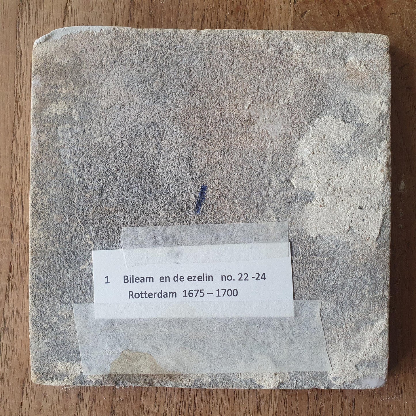 This original 17th century (c. 1675  -1700) Delft tile bibel.