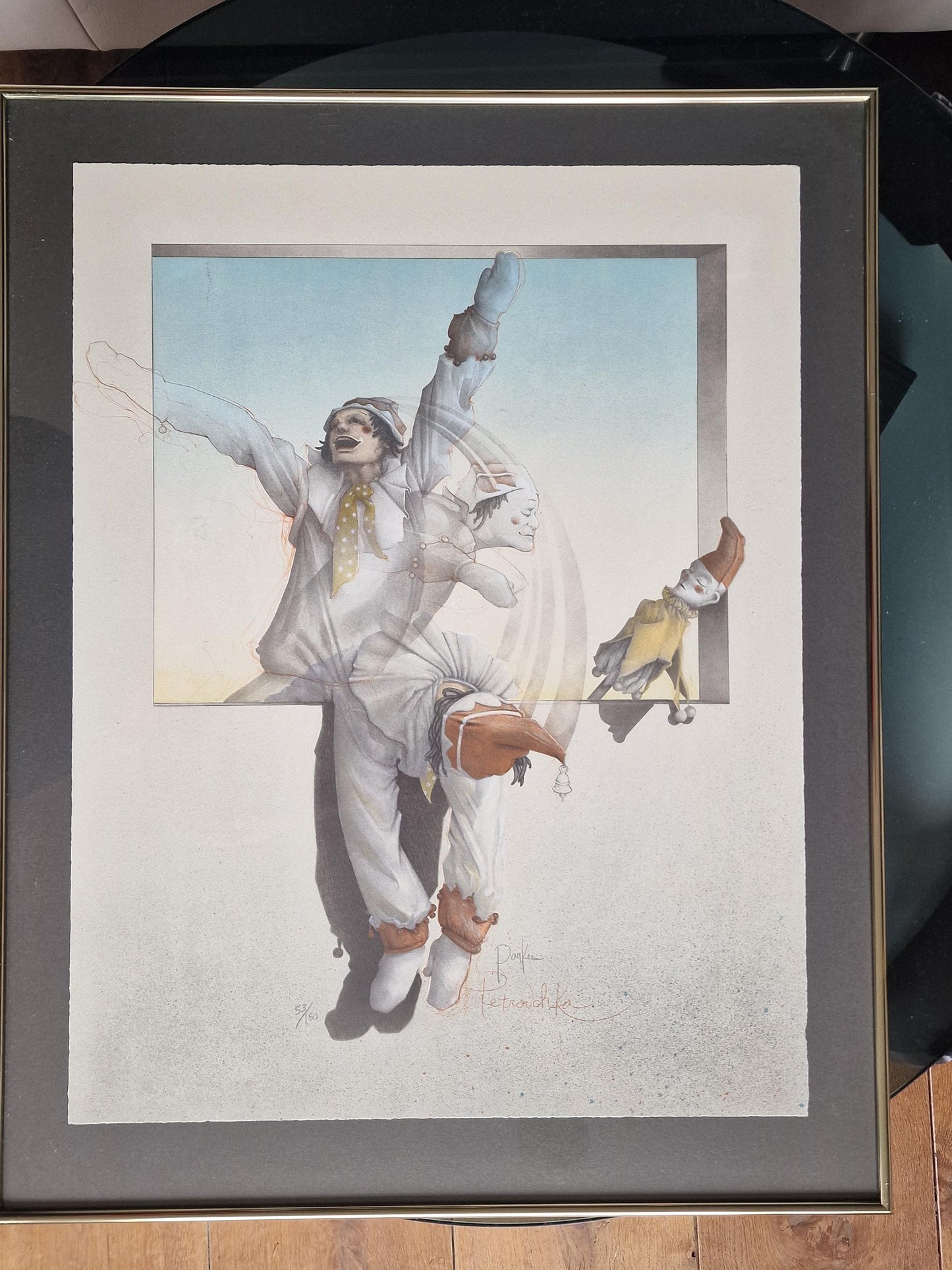 Michael Parkes "Petrouchka" Lithograph – Hand-Signed, Limited Edition, Framed