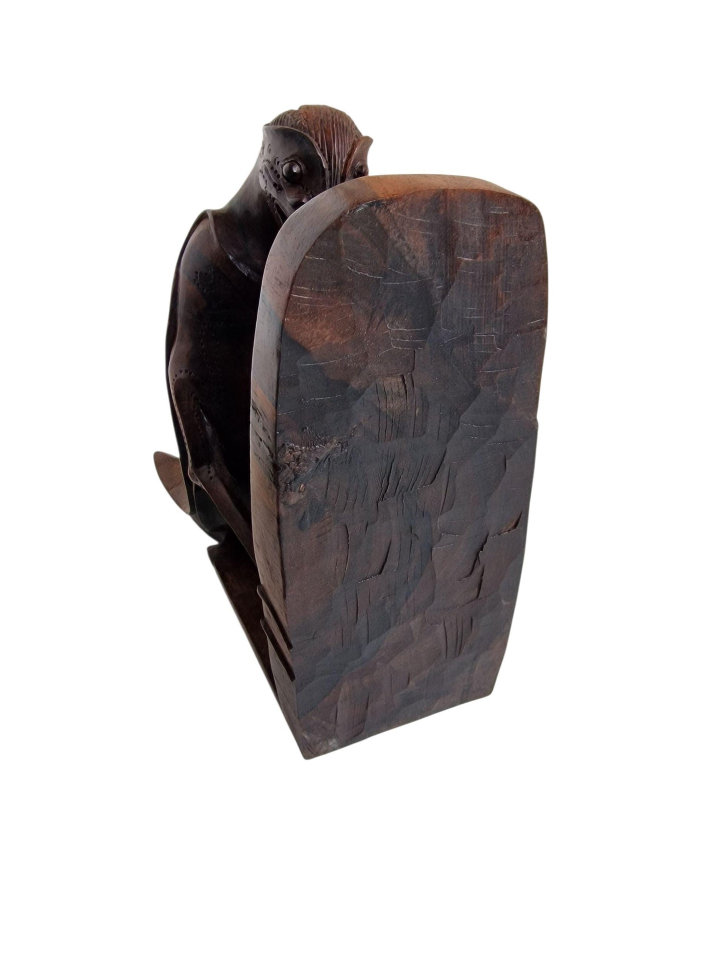 Art Deco Bird Bookends, Carved Coromandel Wood, Colonial Indonesia