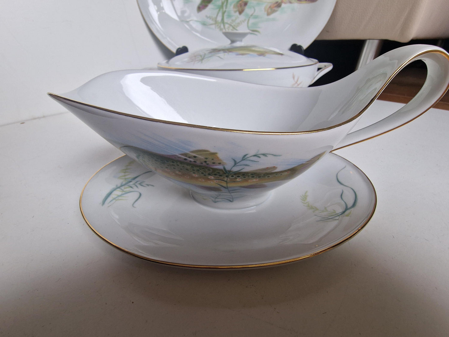 fish service Mitterteich Germany Bavaria Porcelain