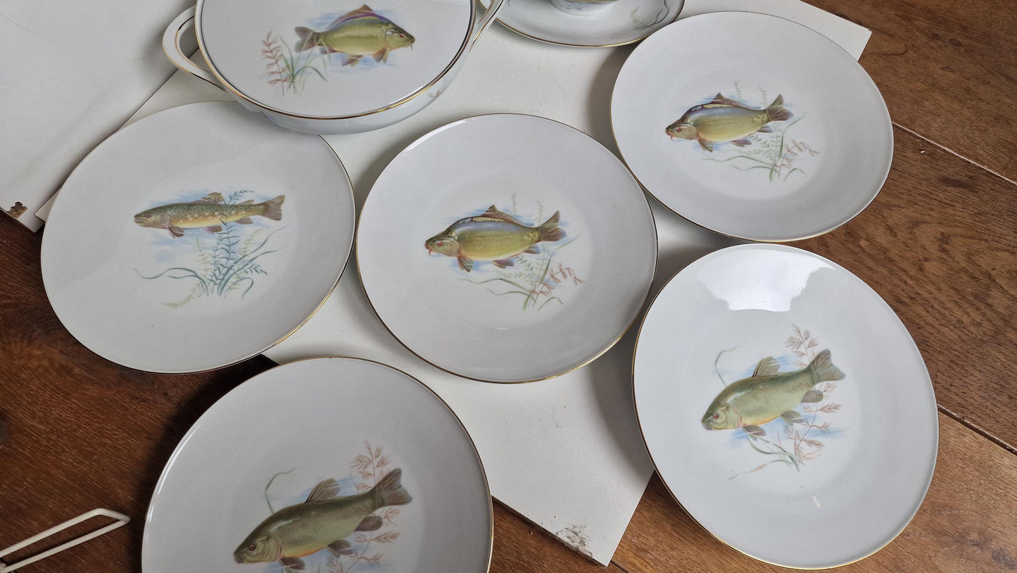 fish service Mitterteich Germany Bavaria Porcelain