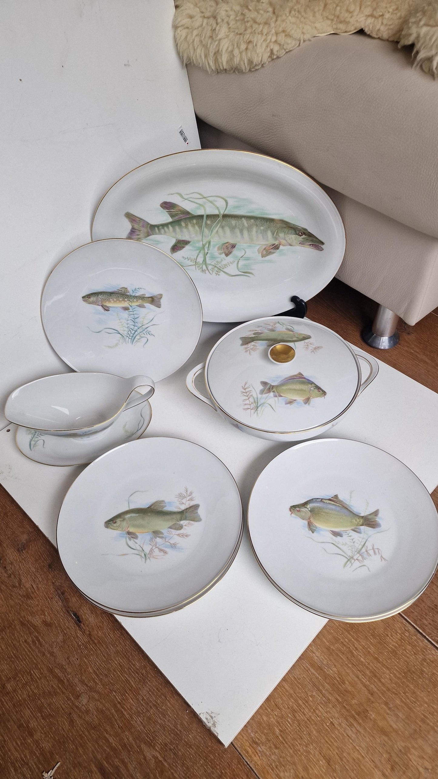 fish service Mitterteich Germany Bavaria Porcelain
