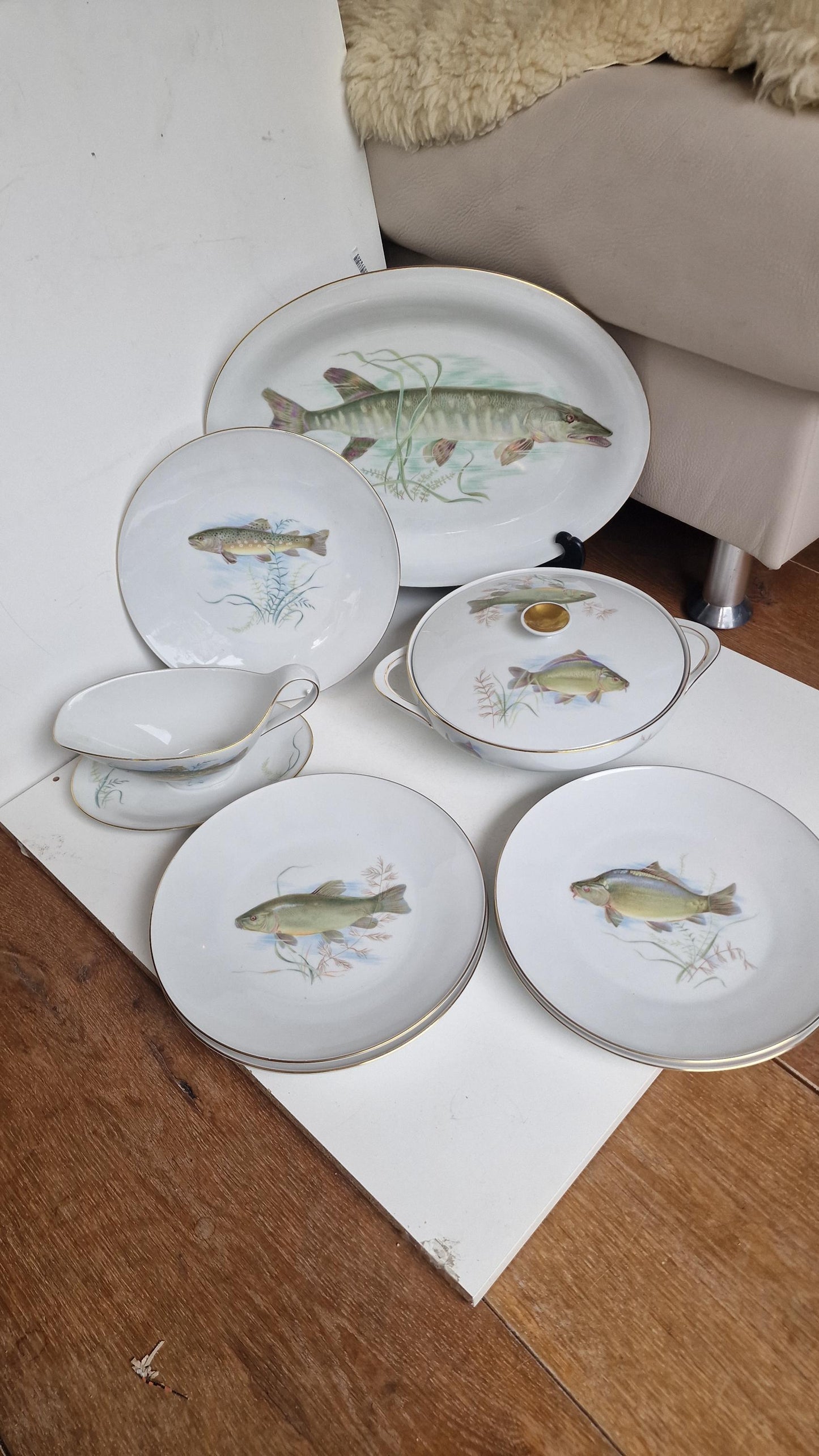 fish service Mitterteich Germany Bavaria Porcelain