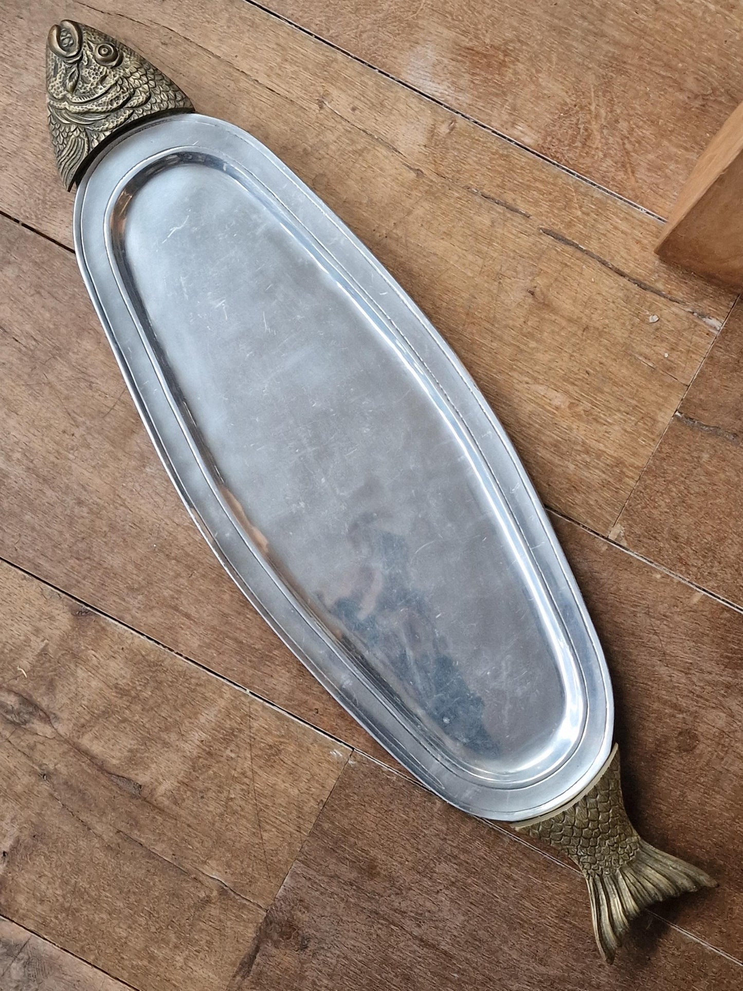 XXL Scottish Iron Fish Serving Platter, Banquet Shelf Decor