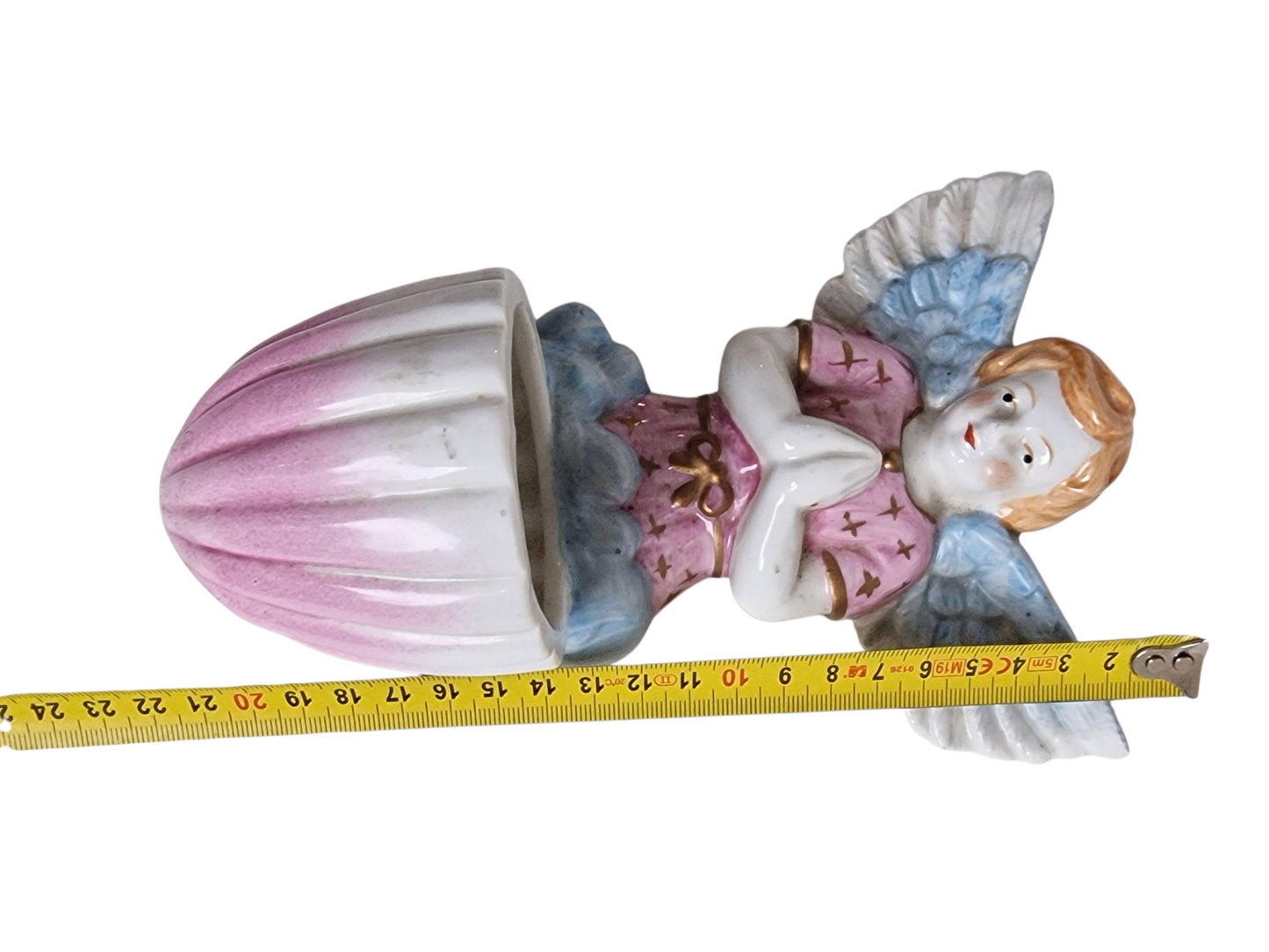 Antique German Porcelain Angel Holy Water Font – Jugendstil Decor