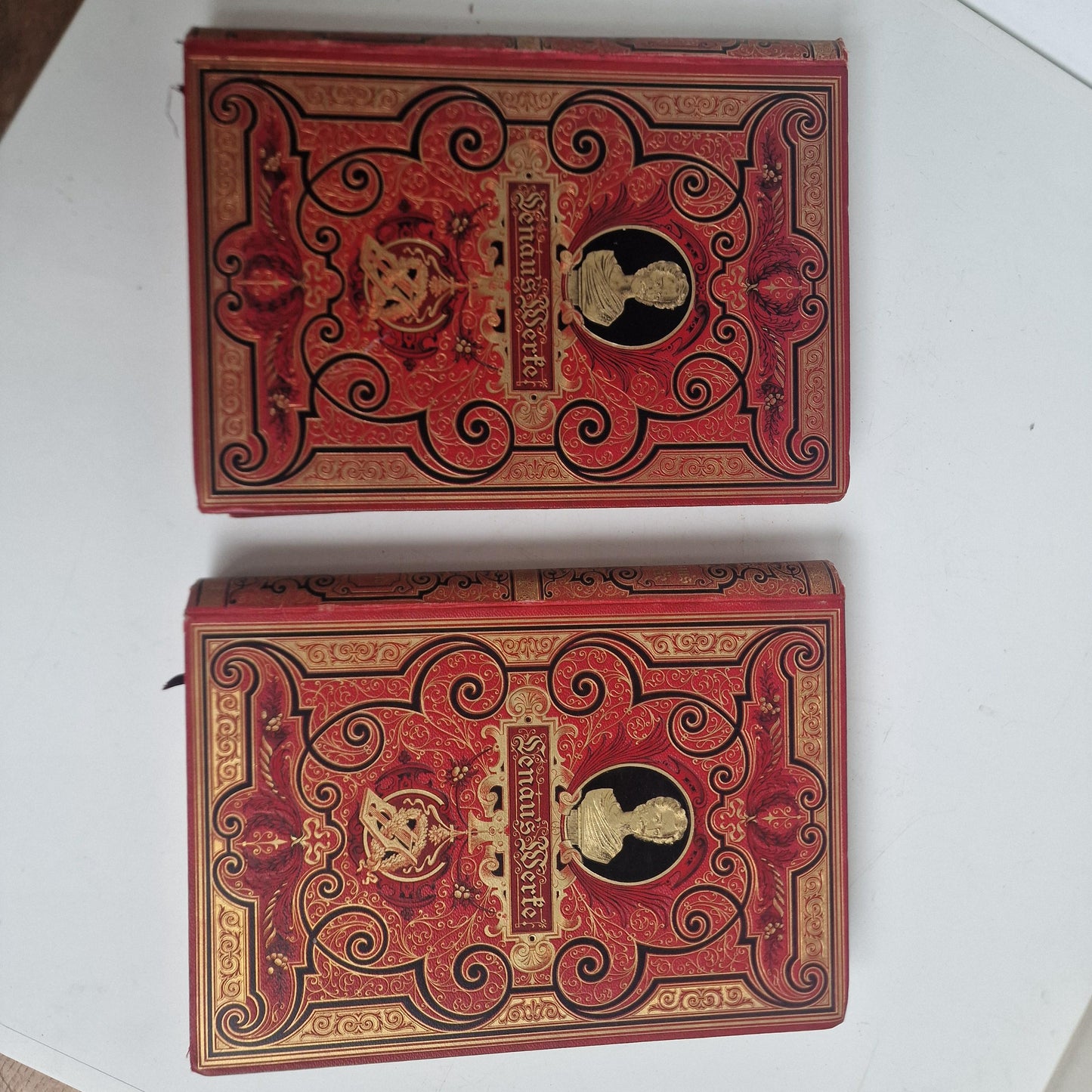 Antique Lenau's Werke Book Set, Volumes 1 & 2