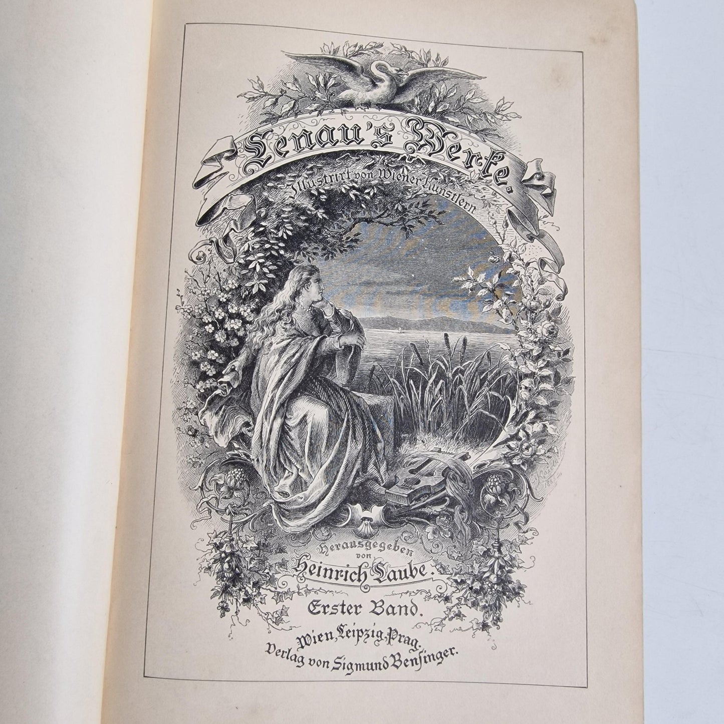 Antique Lenau's Werke Book Set, Volumes 1 & 2