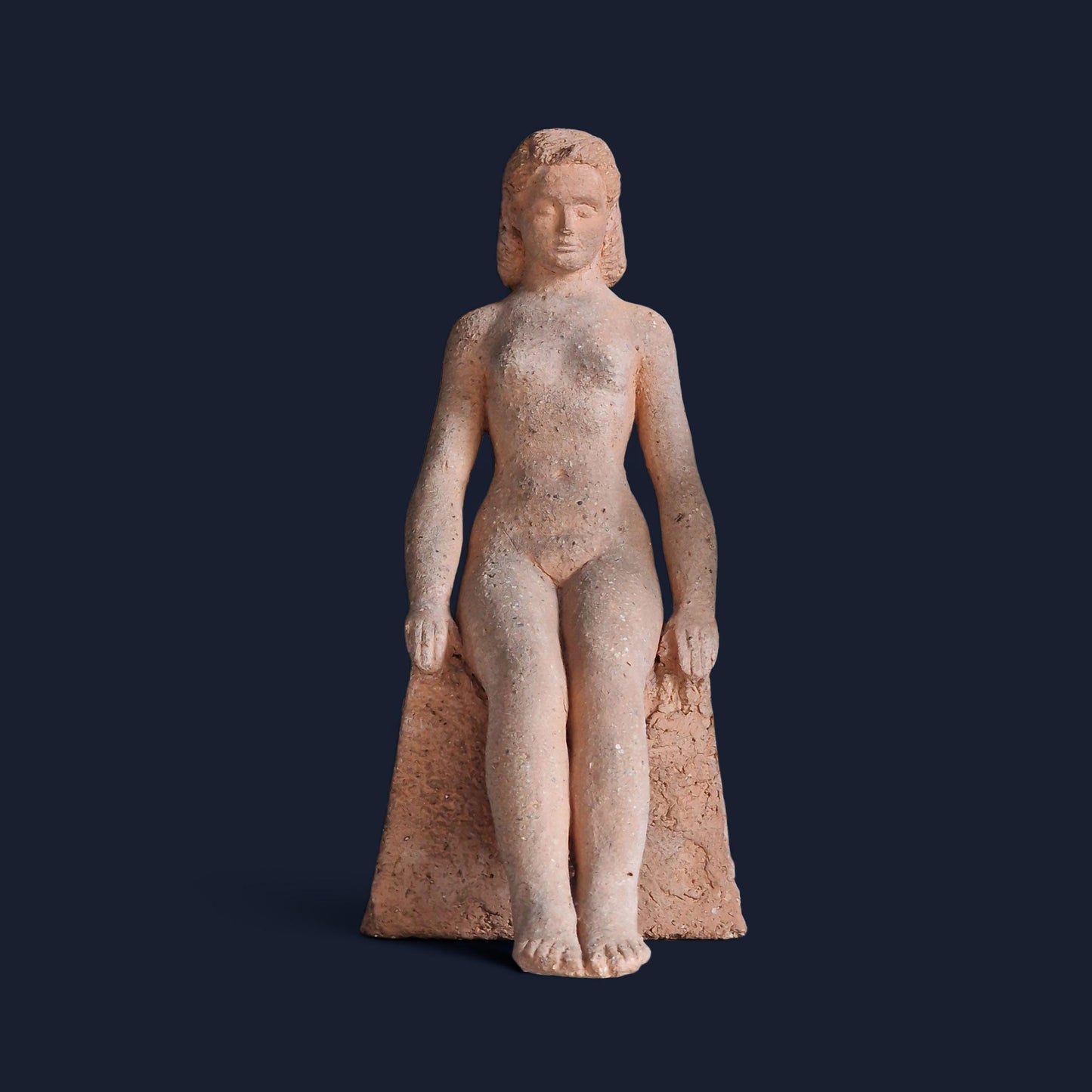 Frits Sieger Terracotta Nude Sculpture, Dutch Liberation Art, 1945