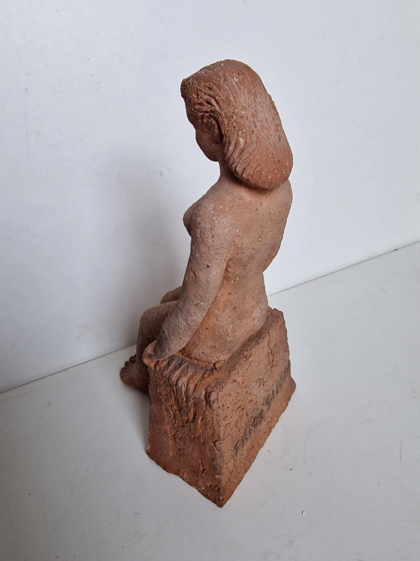 Frits Sieger Terracotta Nude Sculpture, Dutch Liberation Art, 1945