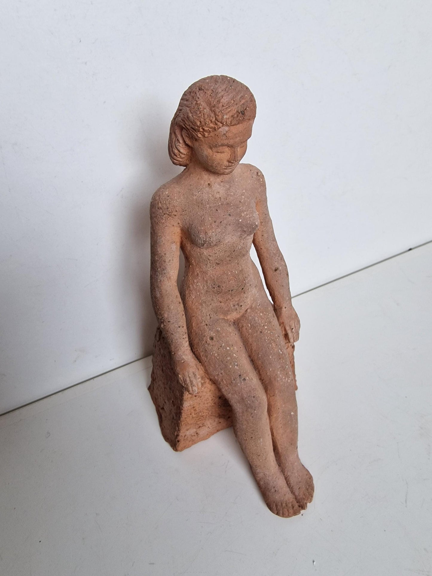 Frits Sieger Terracotta Nude Sculpture, Dutch Liberation Art, 1945
