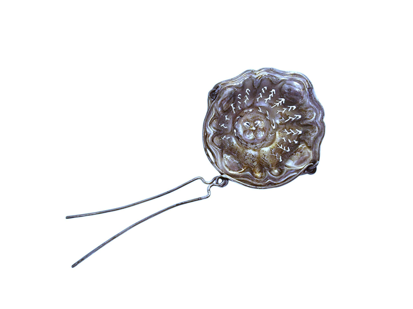 Antique Christofle Silver Plated Tea Strainer, Art Nouveau, France, 1920