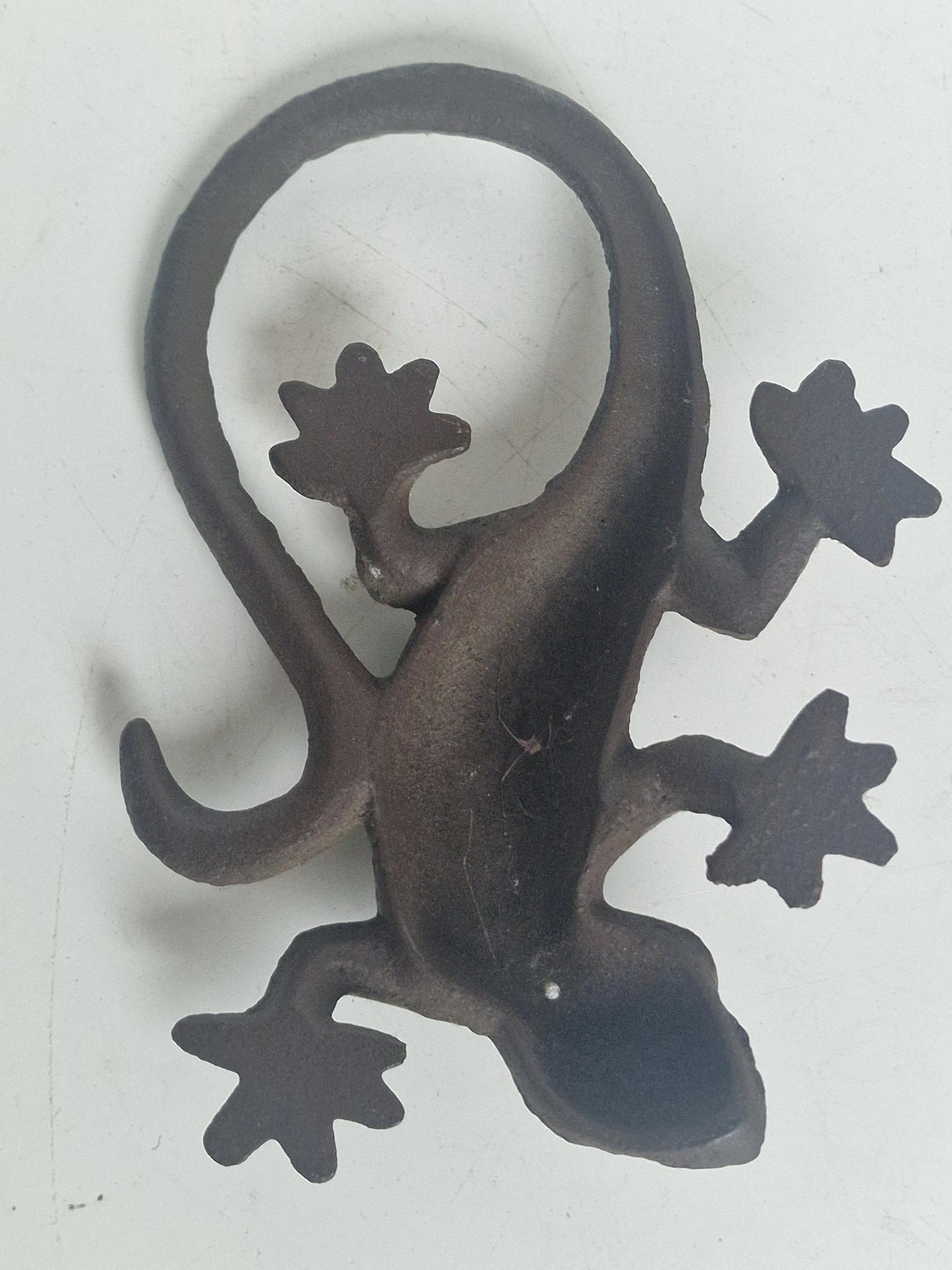 salamander, vintage bronzen figuur good vintage condition, 16 cm hagedis lizzard