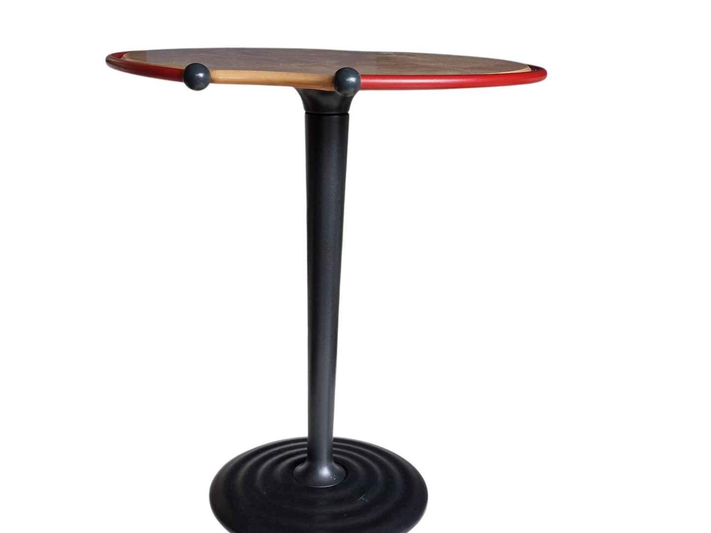 leolux x siggi fischer, 1980's dutch design sidetable in primairy colour red