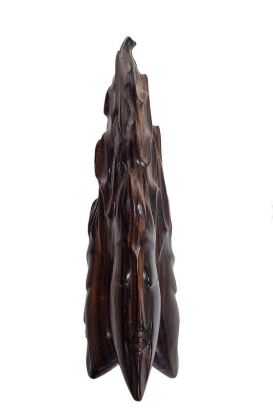 Rama Sita Hardwood Sculpture Pair, Hand Carved Indonesian Art