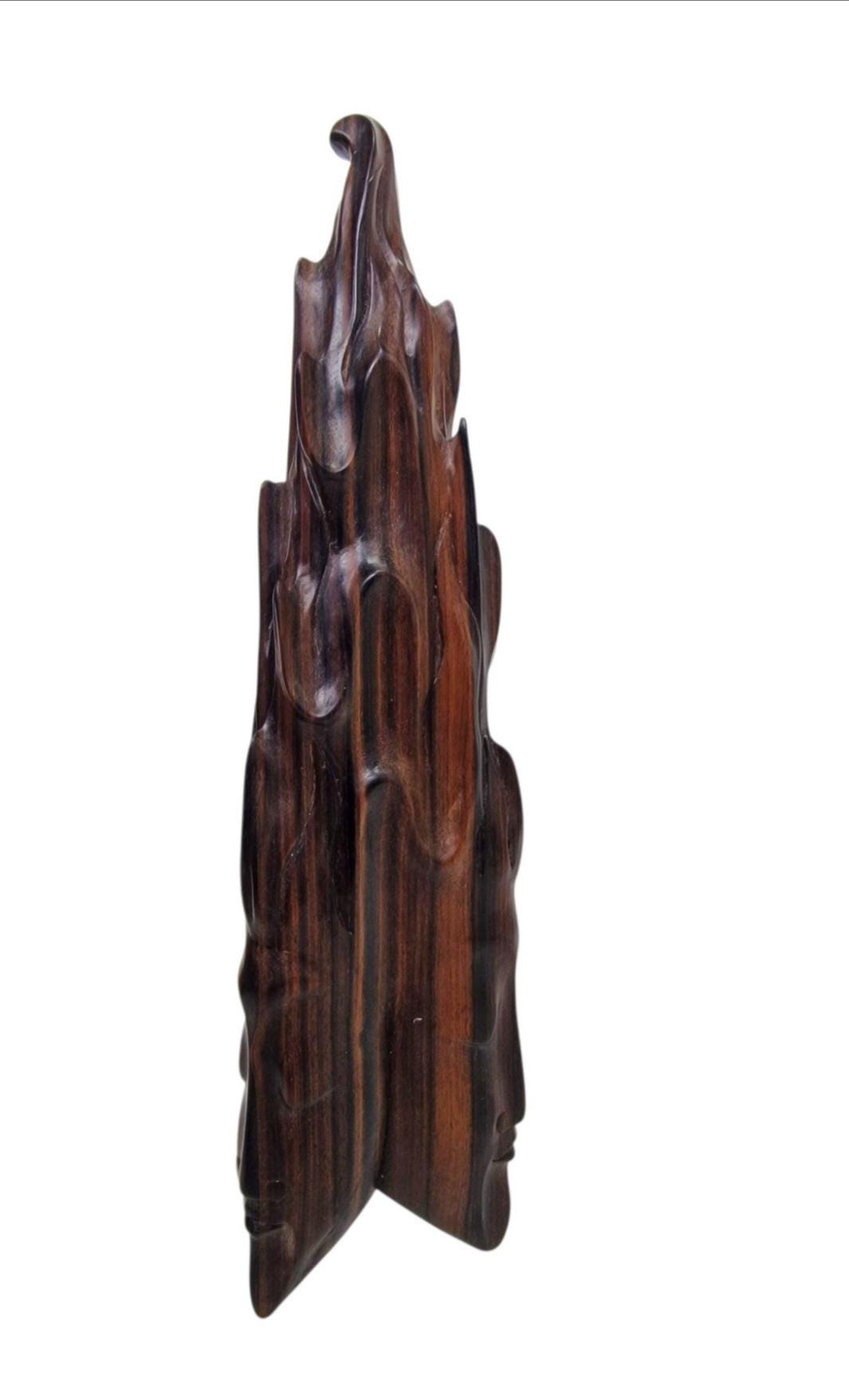 Rama Sita Hardwood Sculpture Pair, Hand Carved Indonesian Art