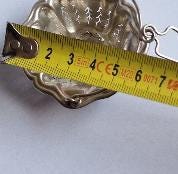 Antique Christofle Silver Plated Tea Strainer, Art Nouveau, France, 1920