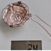 Antique Christofle Silver Plated Tea Strainer, Art Nouveau, France, 1920