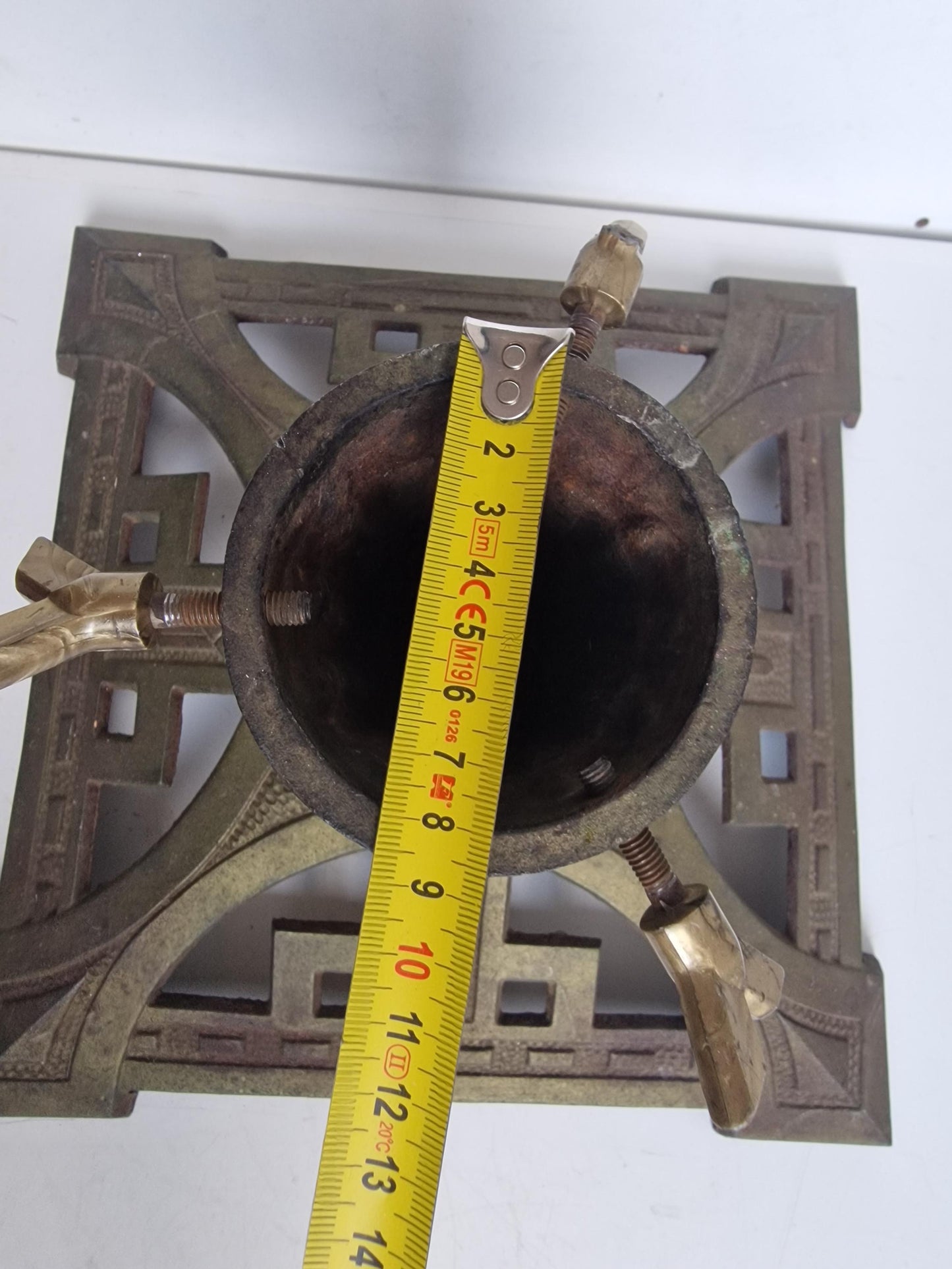 Antique Austrian Art Nouveau Cast Iron Christmas Tree Stand large heavy