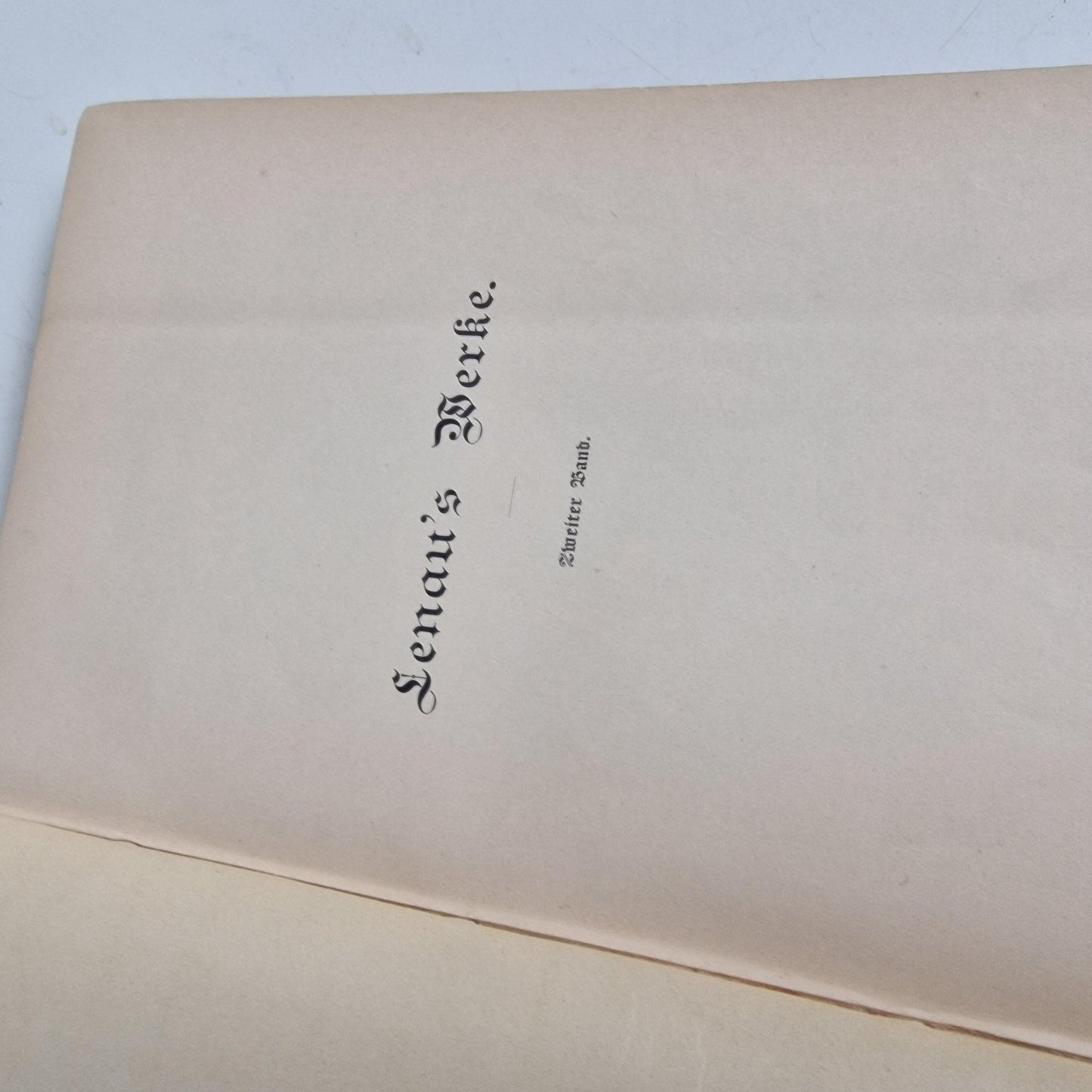 Antique Lenau's Werke Book Set, Volumes 1 & 2