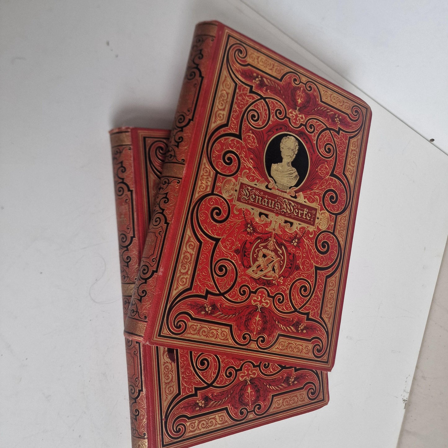 Antique Lenau's Werke Book Set, Volumes 1 & 2