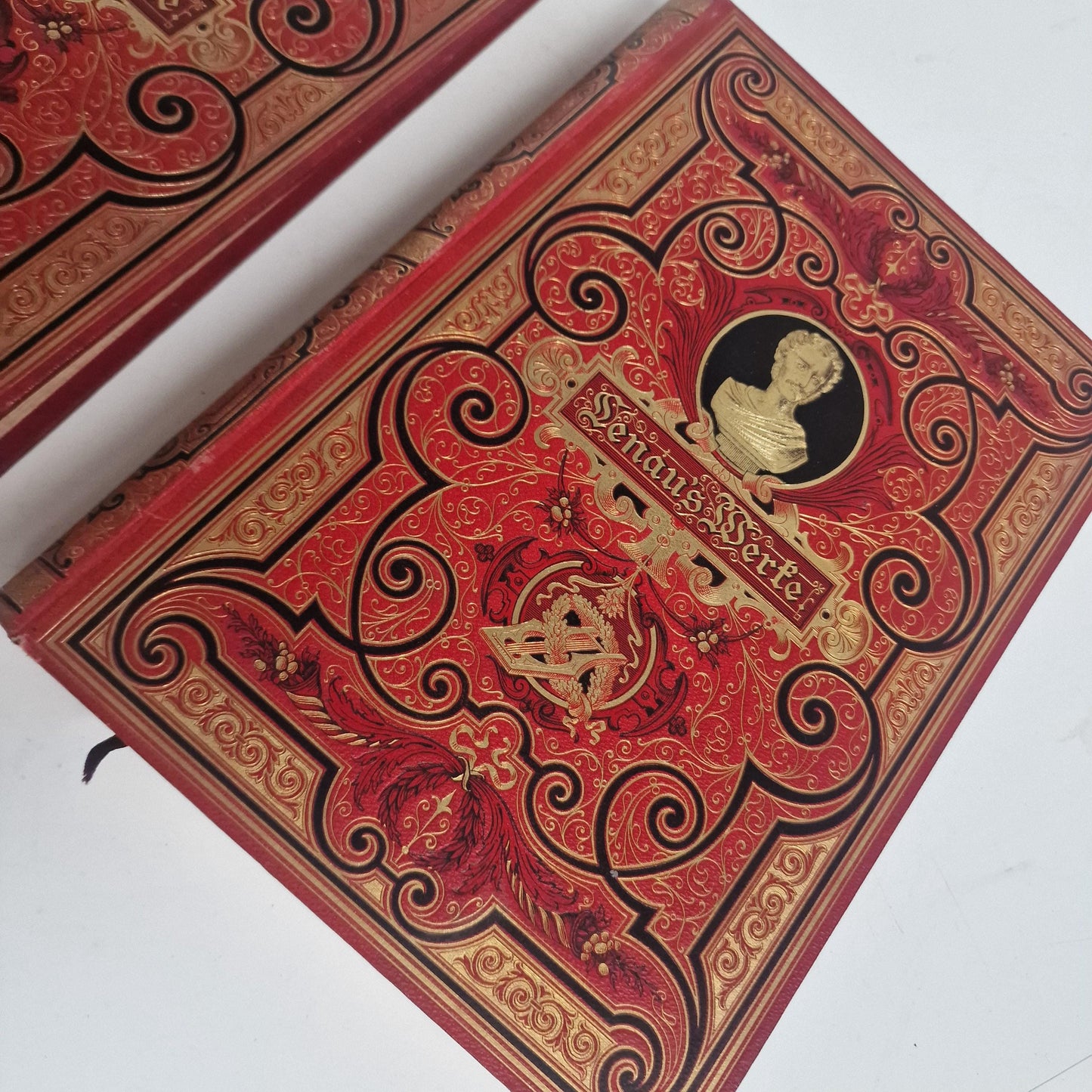Antique Lenau's Werke Book Set, Volumes 1 & 2