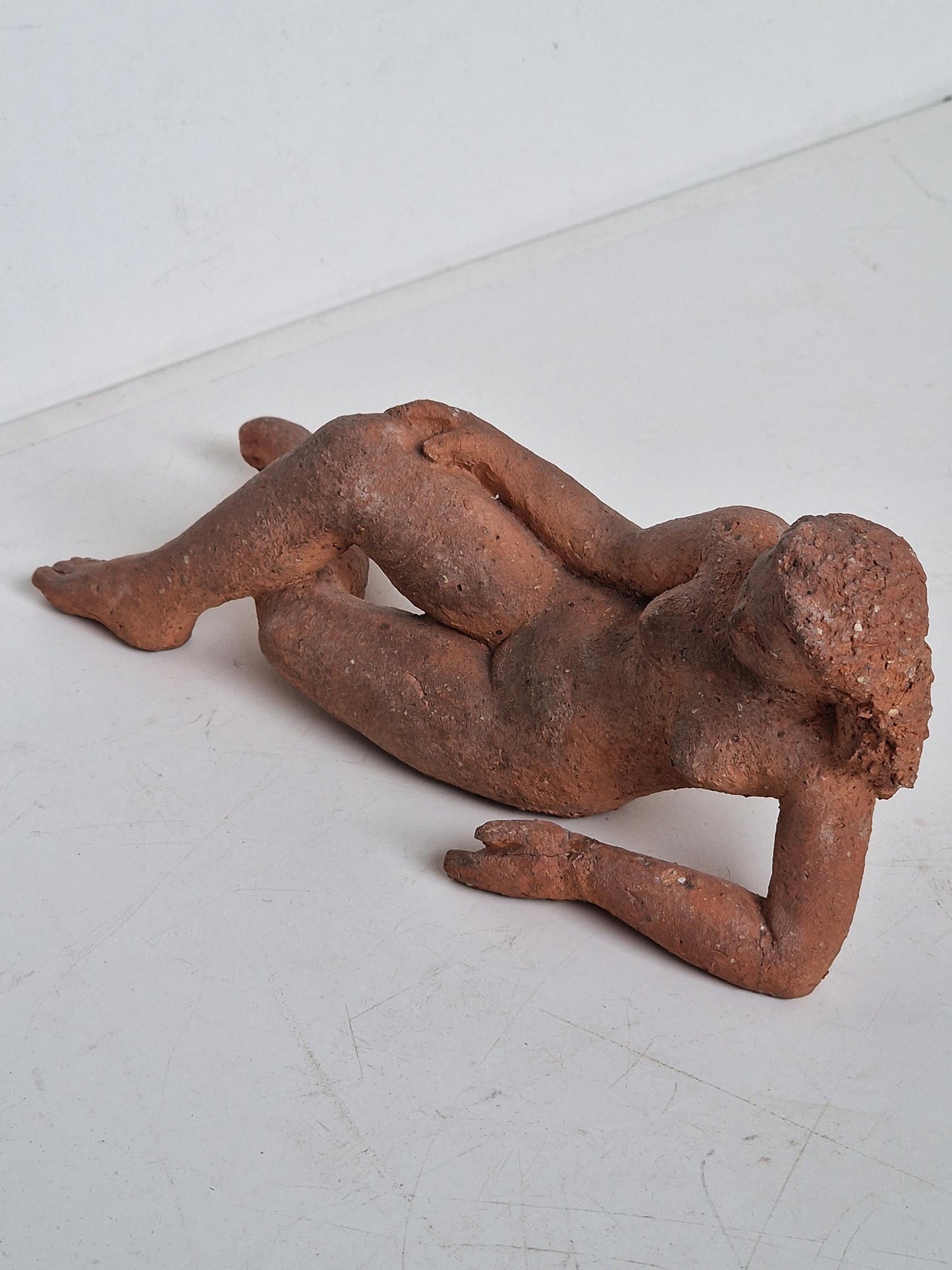 Frits Sieger Terracotta Nude Sculpture, Dutch Liberation Art, 1945