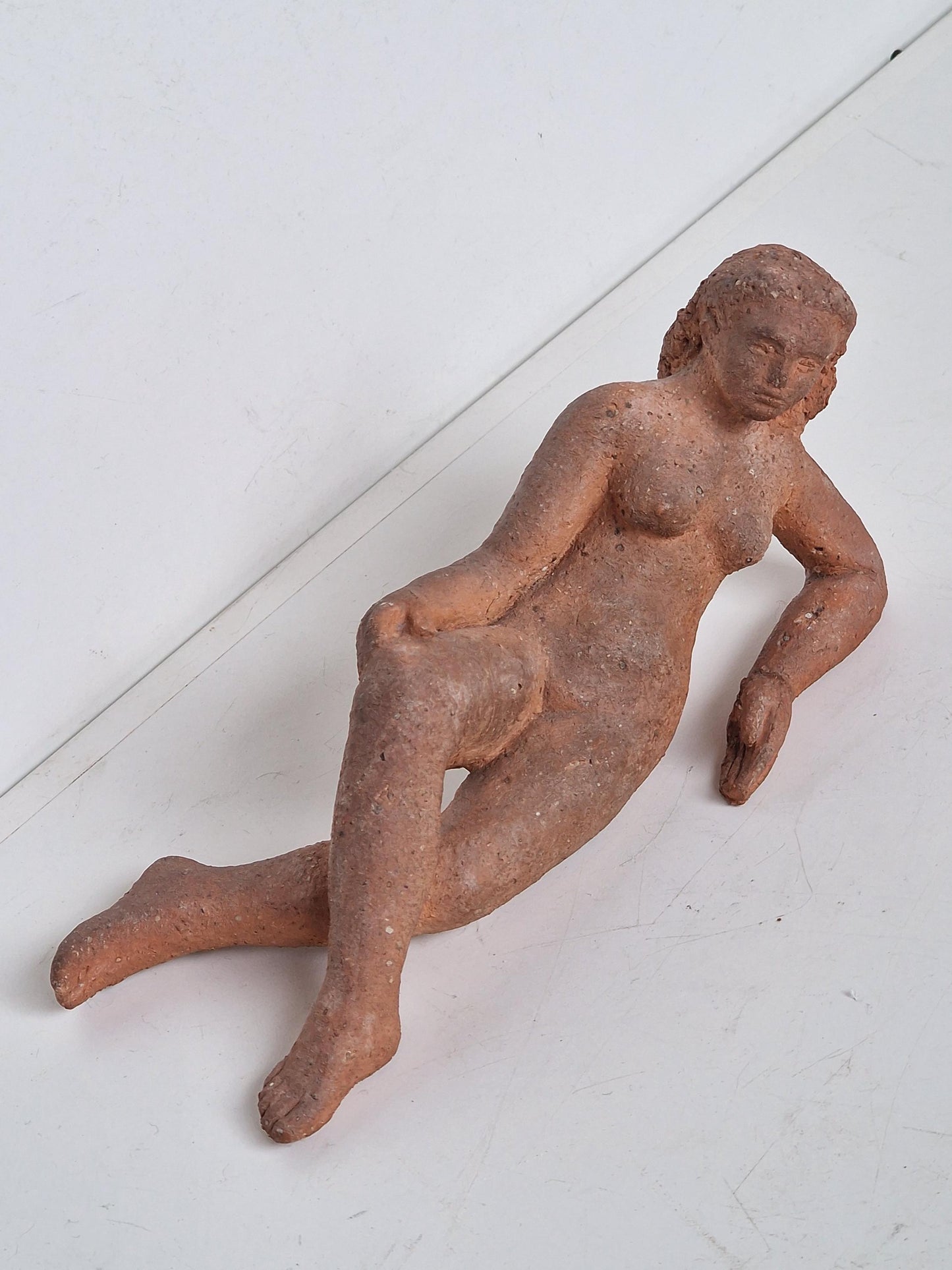 Frits Sieger Terracotta Nude Sculpture, Dutch Liberation Art, 1945