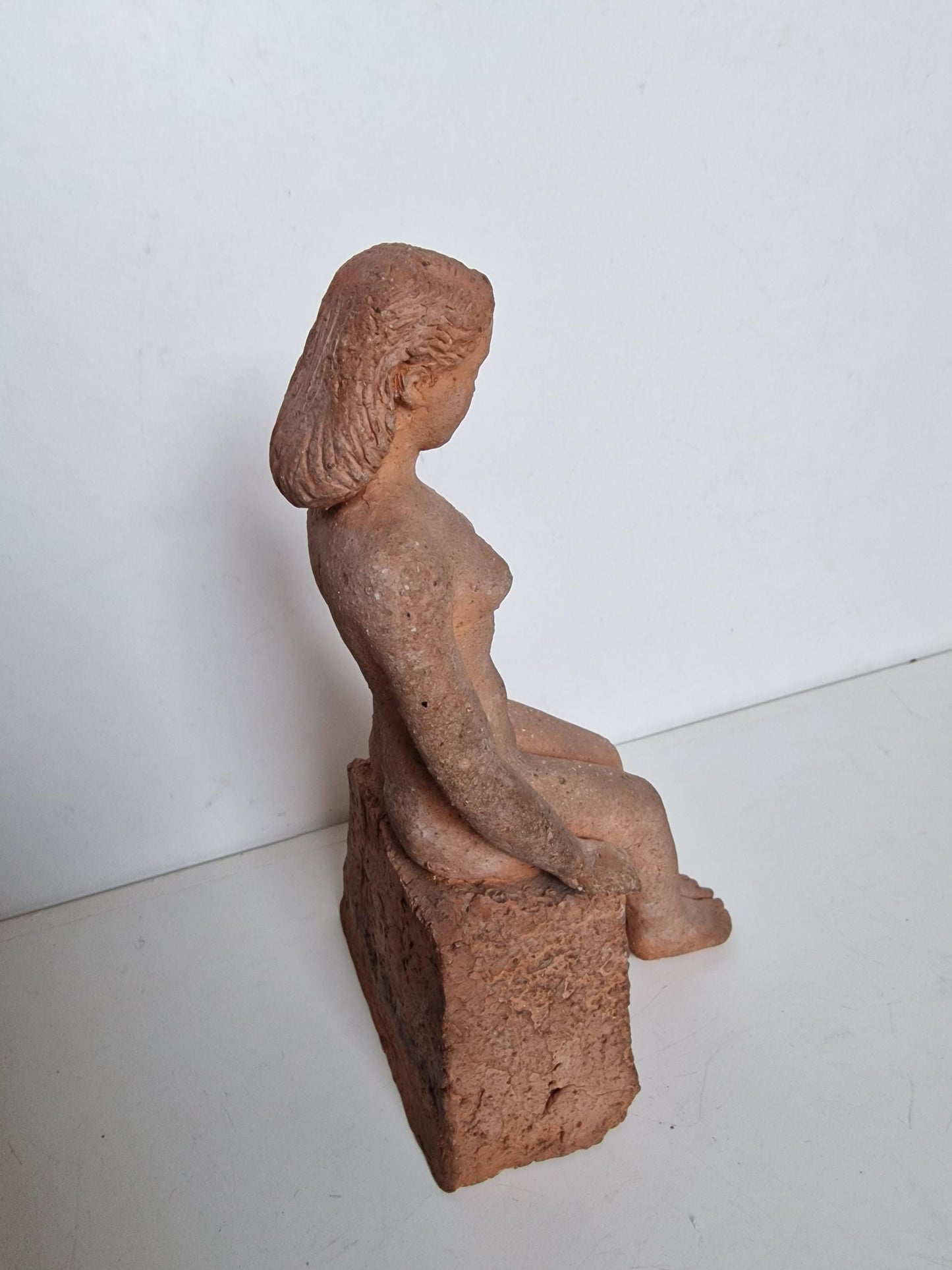 Frits Sieger Terracotta Nude Sculpture, Dutch Liberation Art, 1945