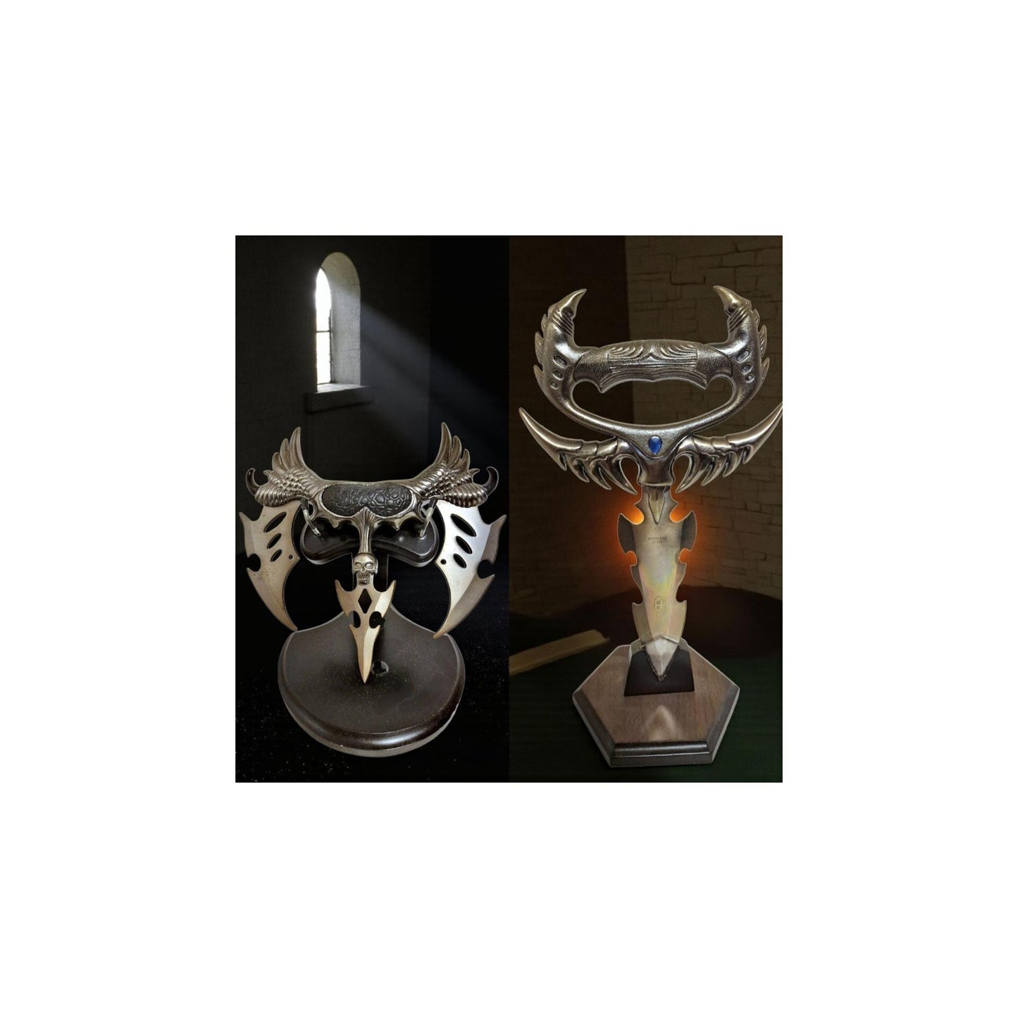 2 fantasy gothic game knifes collectable play dark, TWO ITEMS