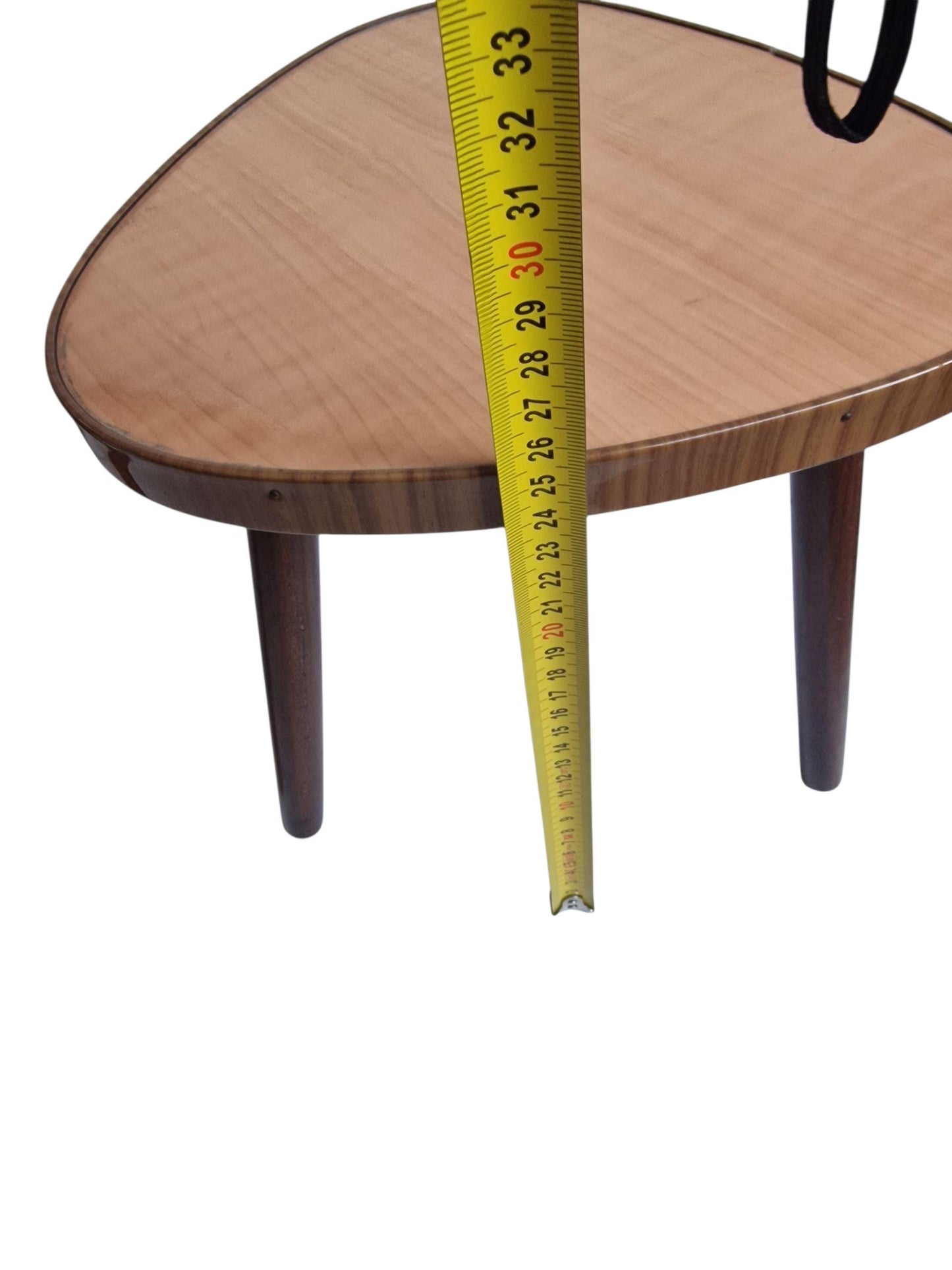Vintage Set of 3 Pallisander Plant Side Tables, 60s Retro Tripod