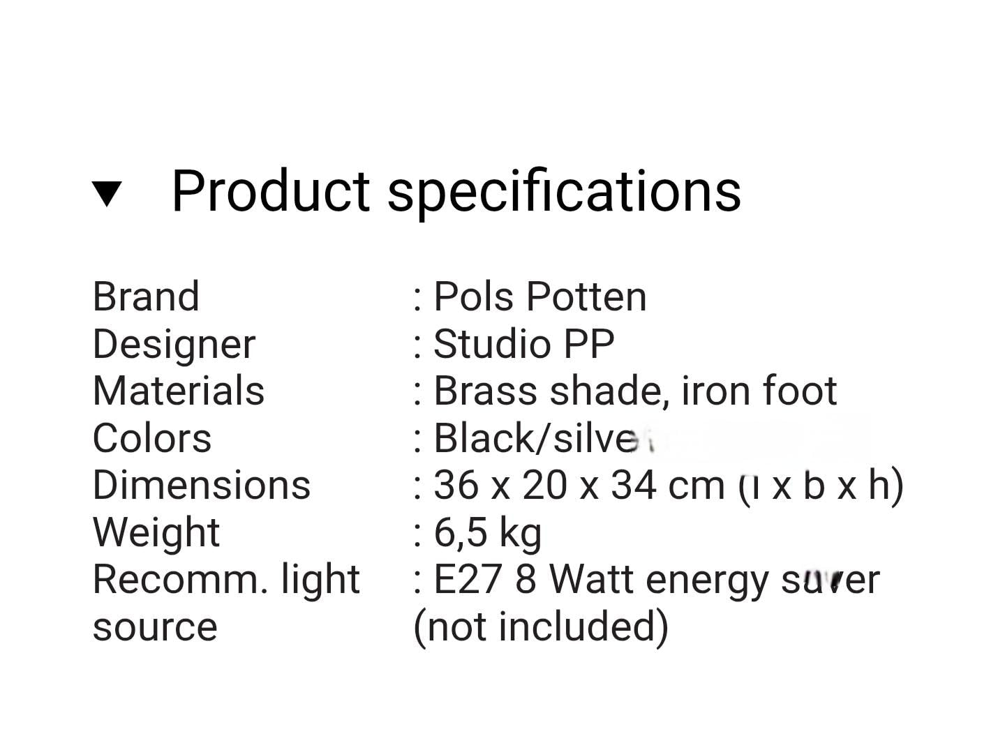 Pols Potten Rocking Table Lamp – Industrial Dutch Design, Brass Shade