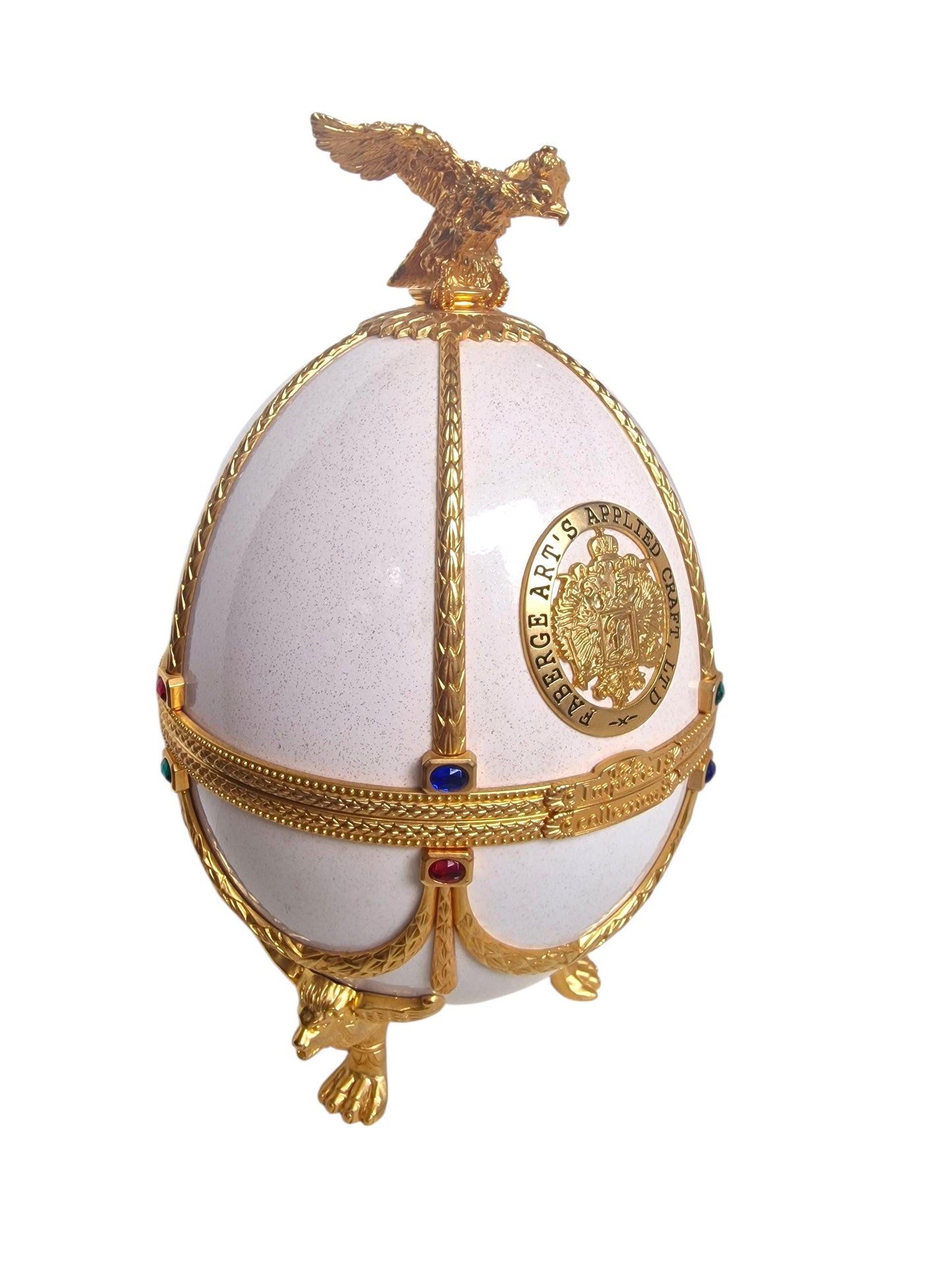 Faberge Egg, Imperial Collection liquer Decanter Set - Gold & Crystal, Limited Edition Fabergé