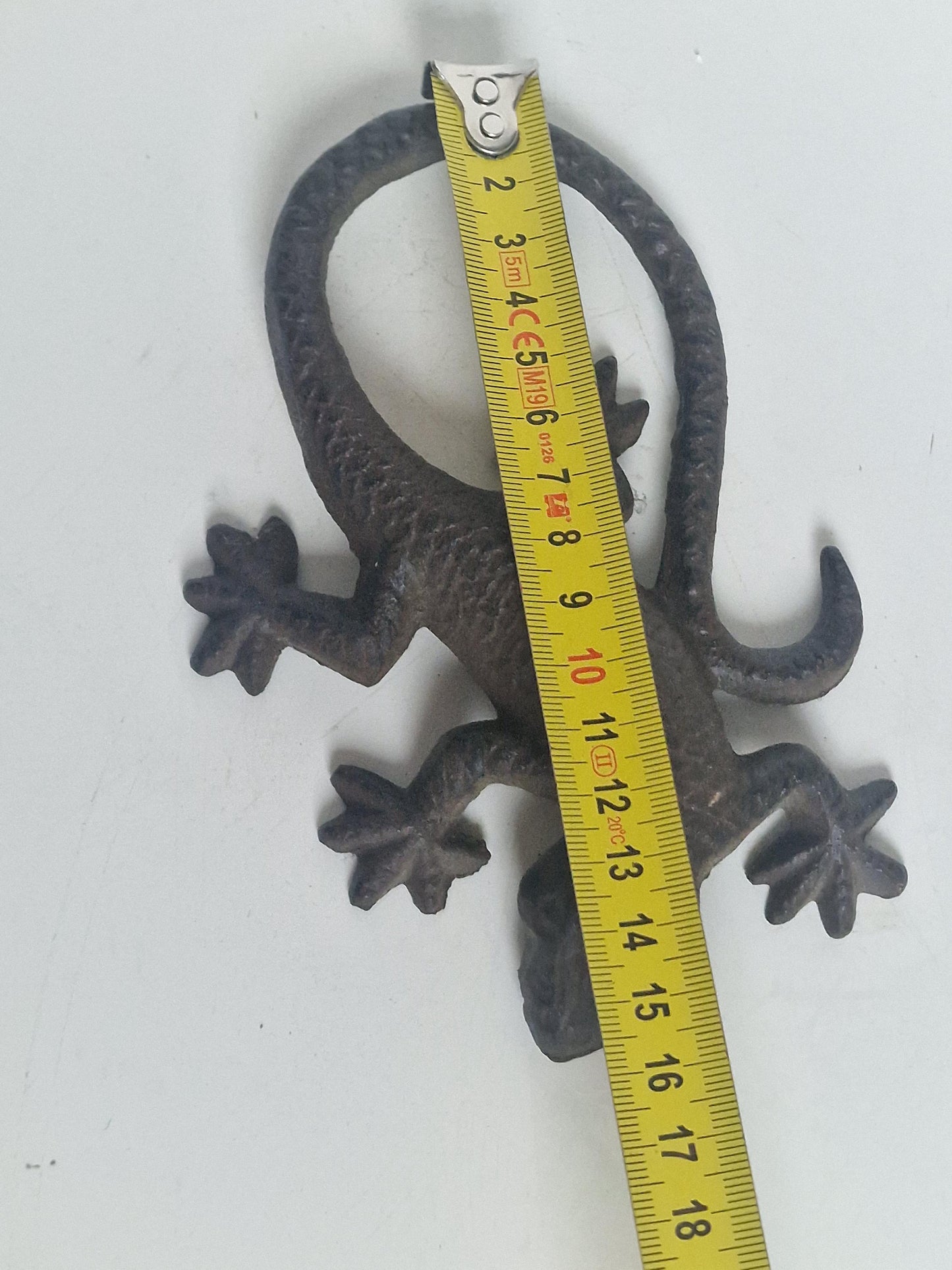 salamander, vintage bronzen figuur good vintage condition, 16 cm hagedis lizzard
