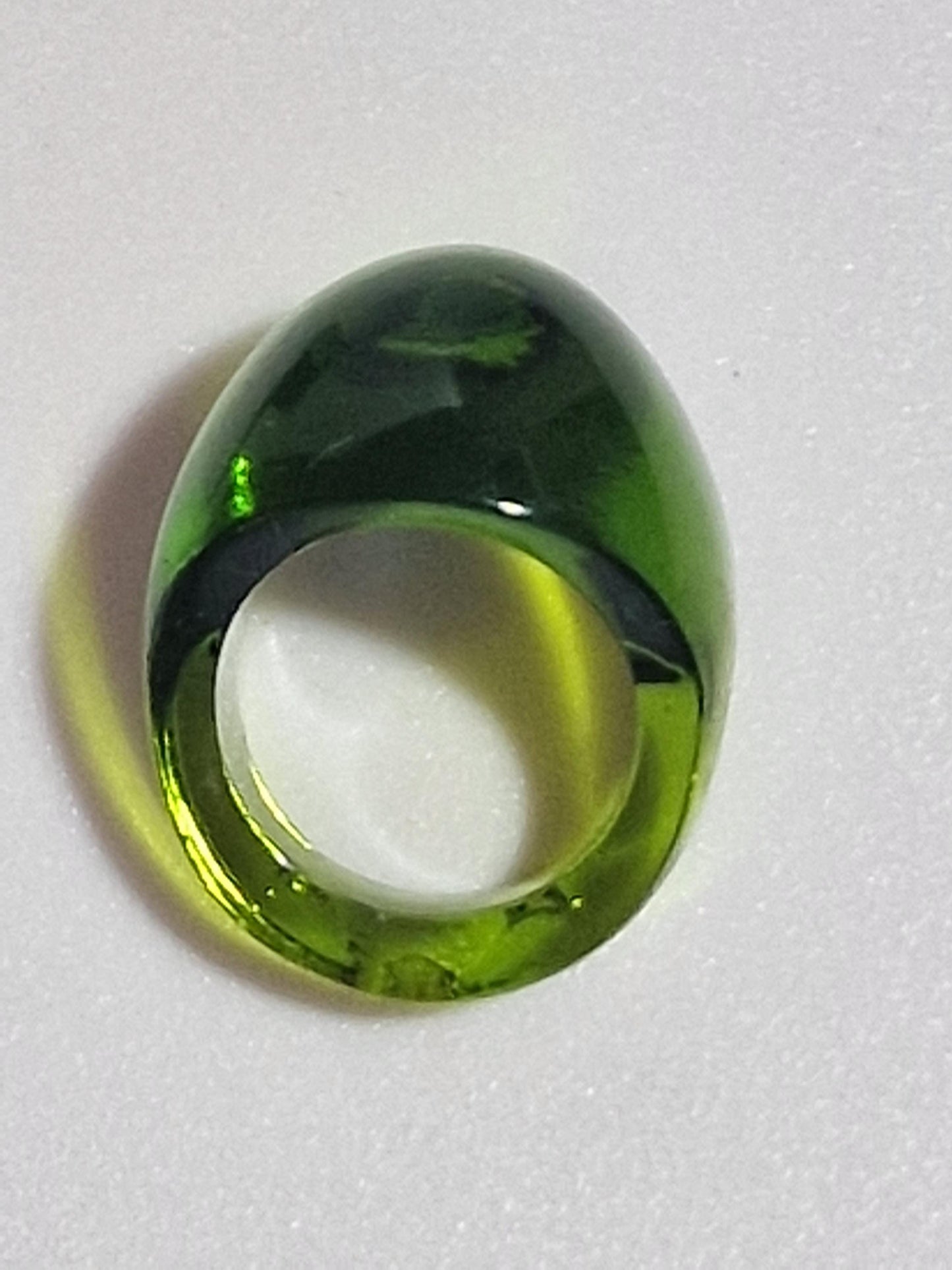 lalique ring, green