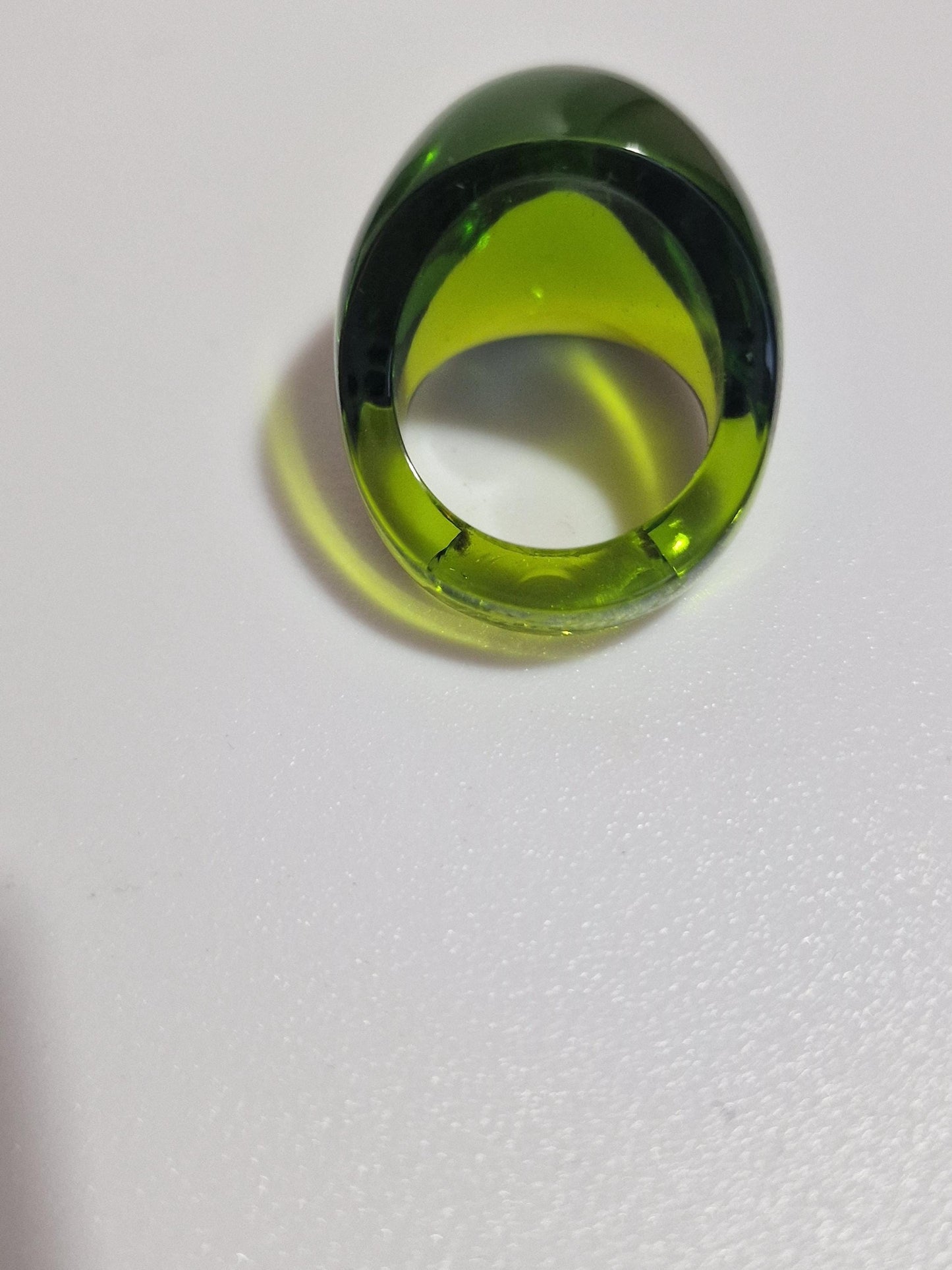 lalique ring, green