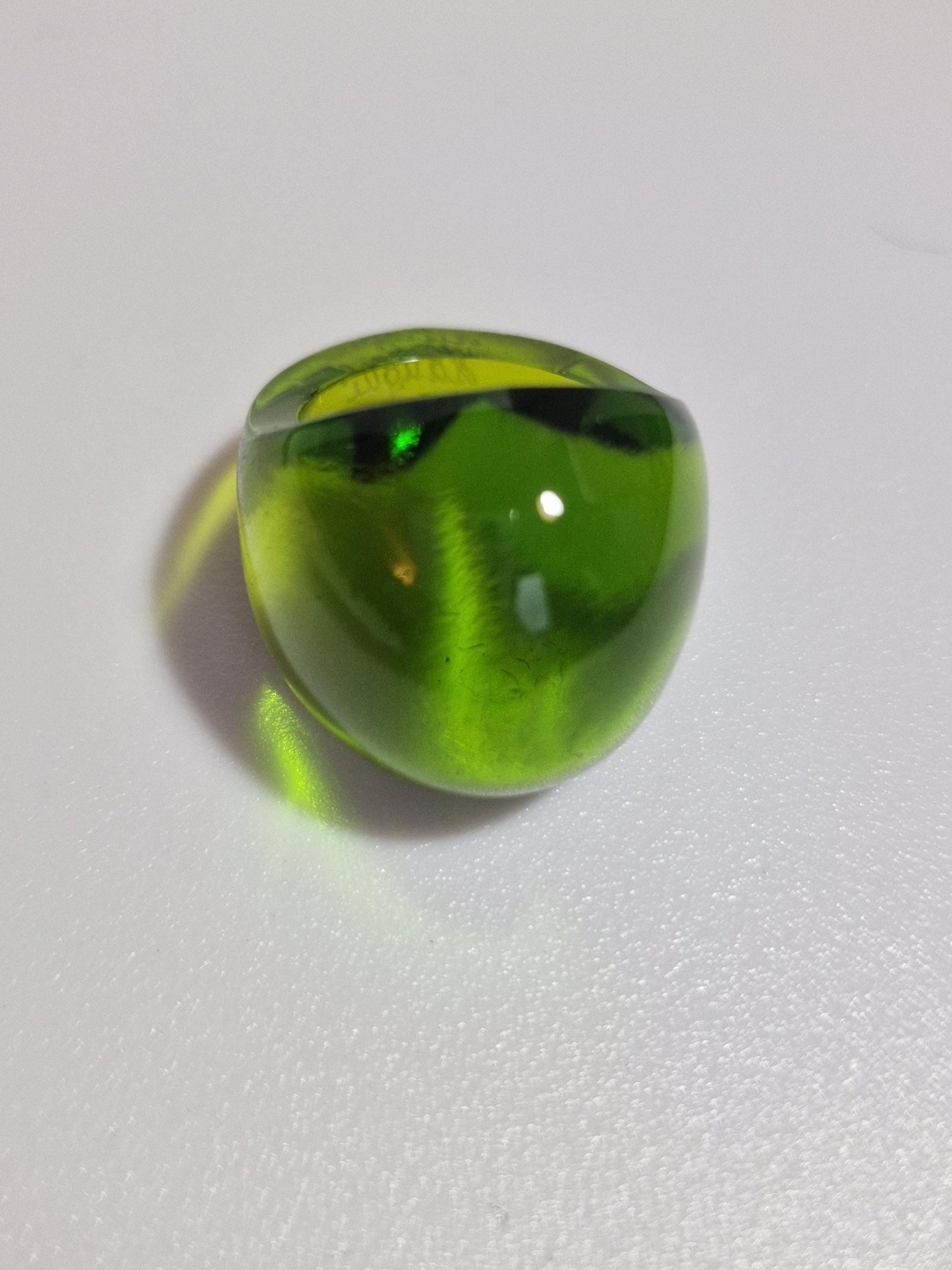 lalique ring, green