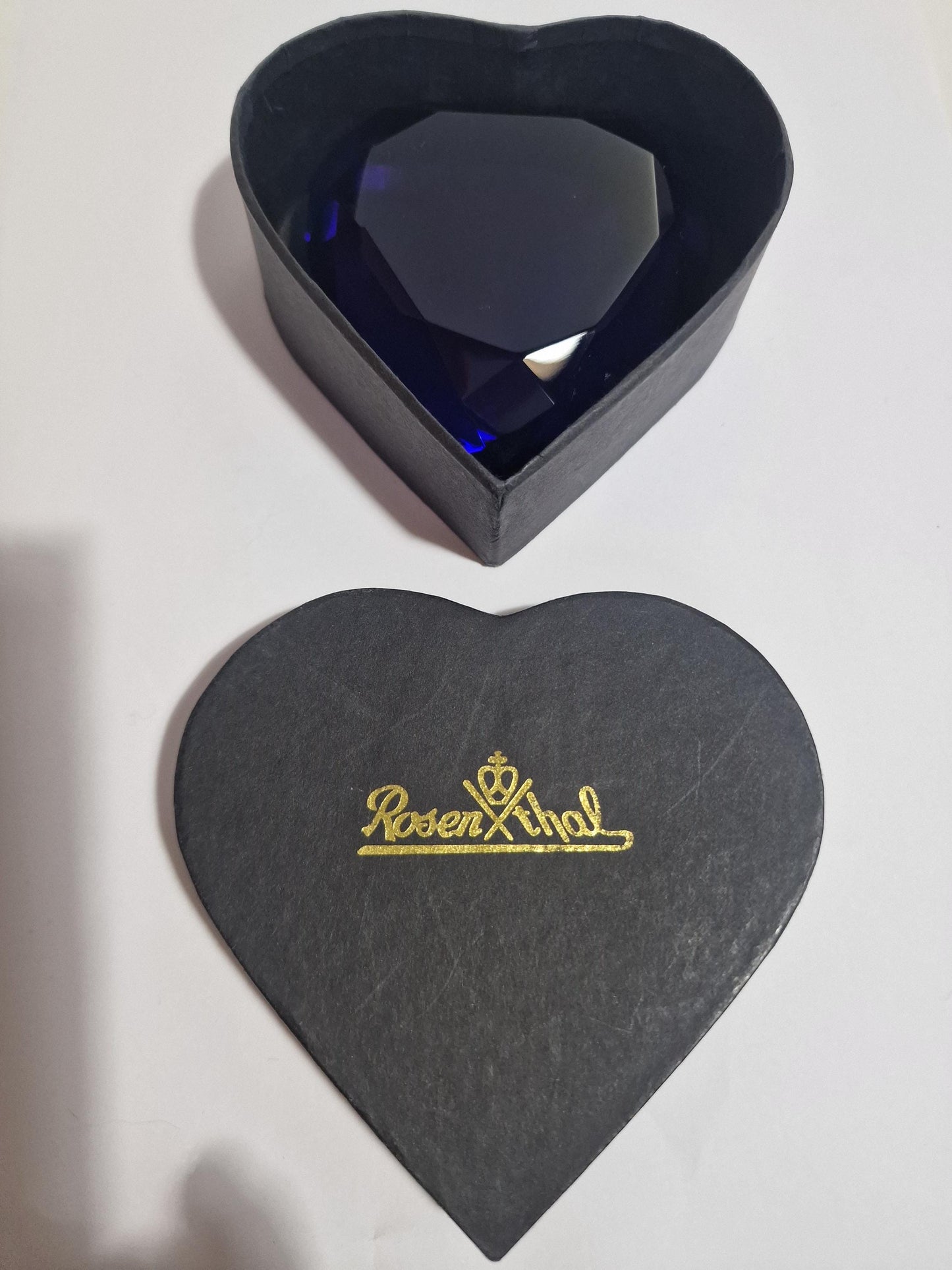 titanic heart of the ocean - rosenthal crystal, rare limited retired