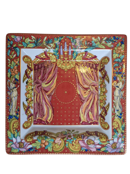 Versace for Rosenthal "Le Rose de Noël" Porcelain Tray