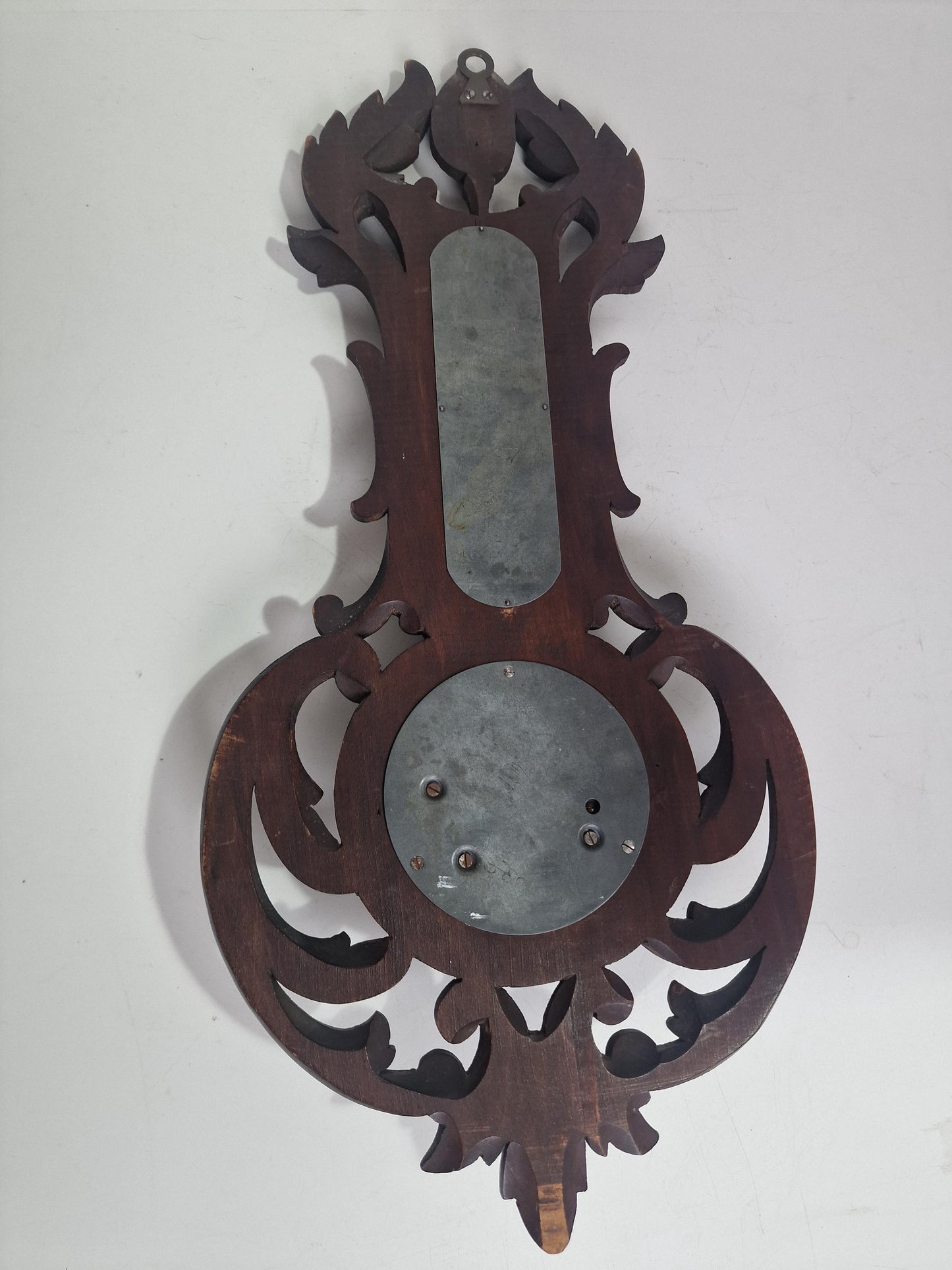 Antique Art Nouveau Barometer, Germany, Carved holosterie weatherstation