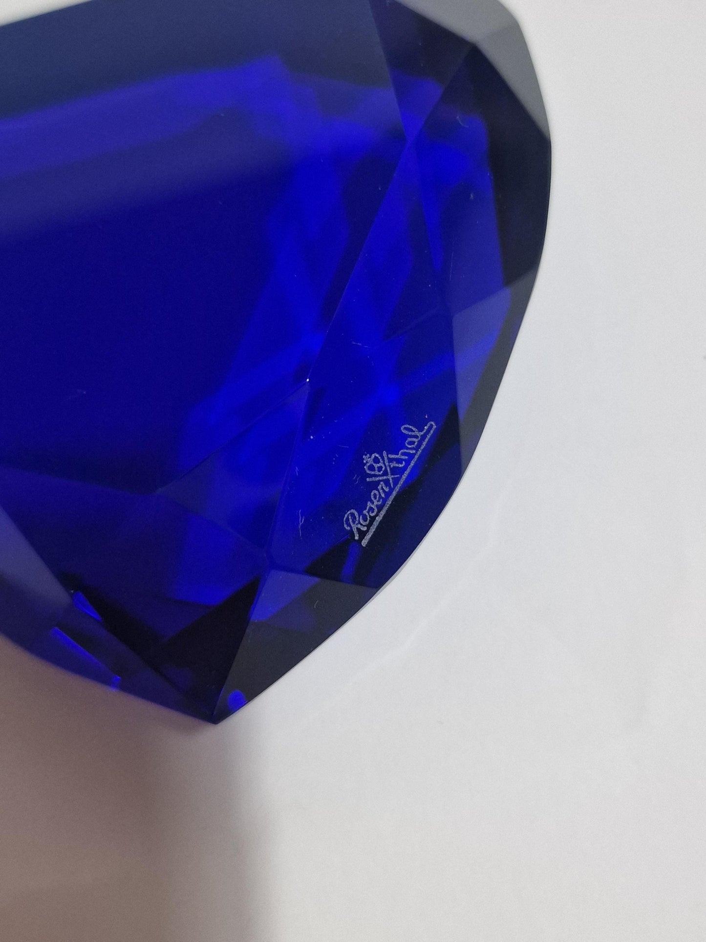 titanic heart of the ocean - rosenthal crystal, rare limited retired