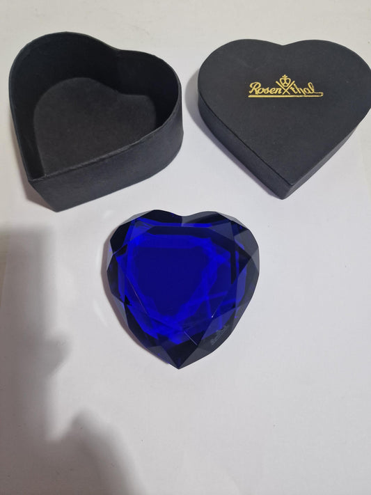 titanic heart of the ocean - rosenthal crystal, rare limited retired