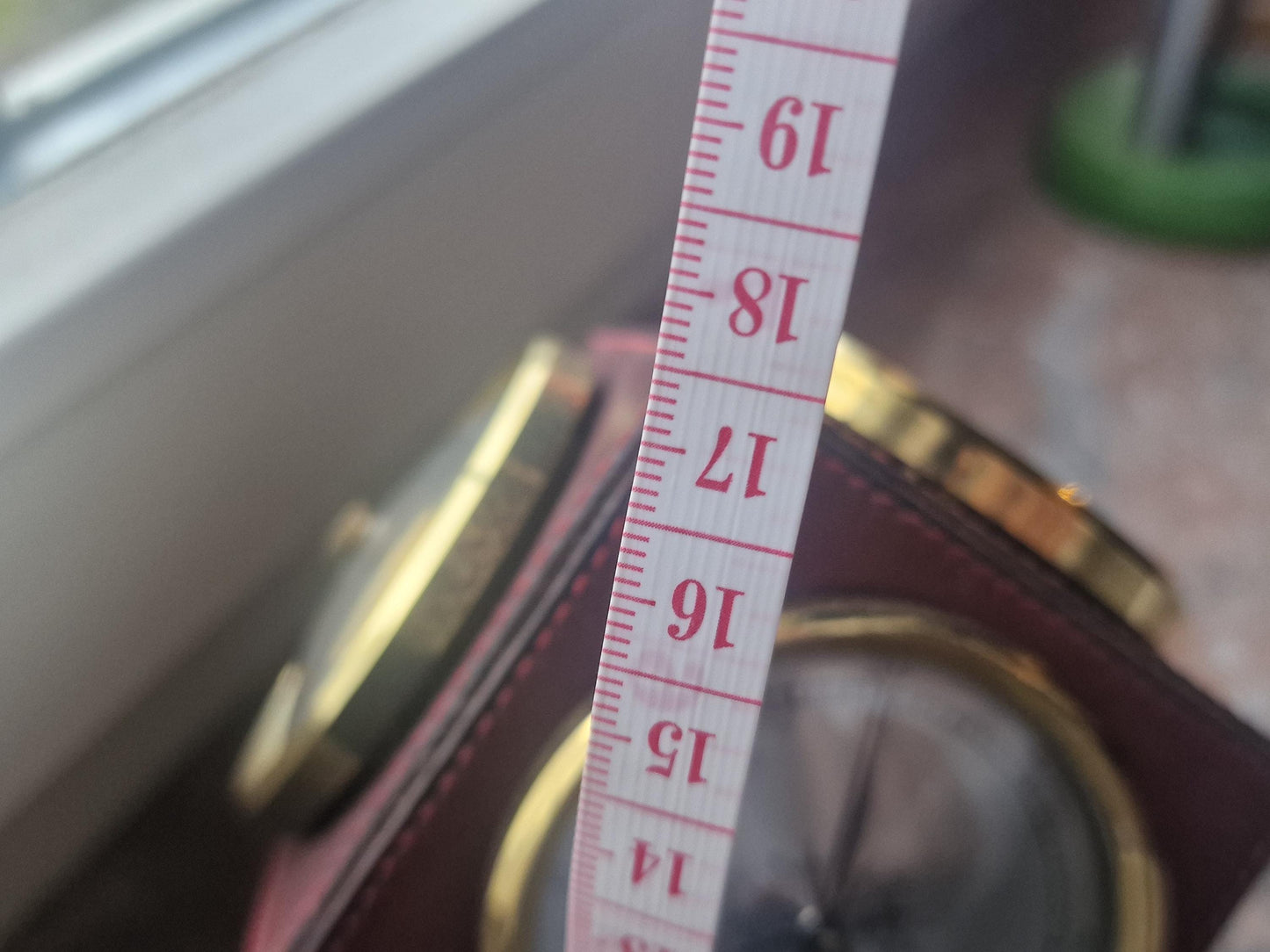 Vintage Brass Leather Barometer Thermometer, 1960s German Weather Station