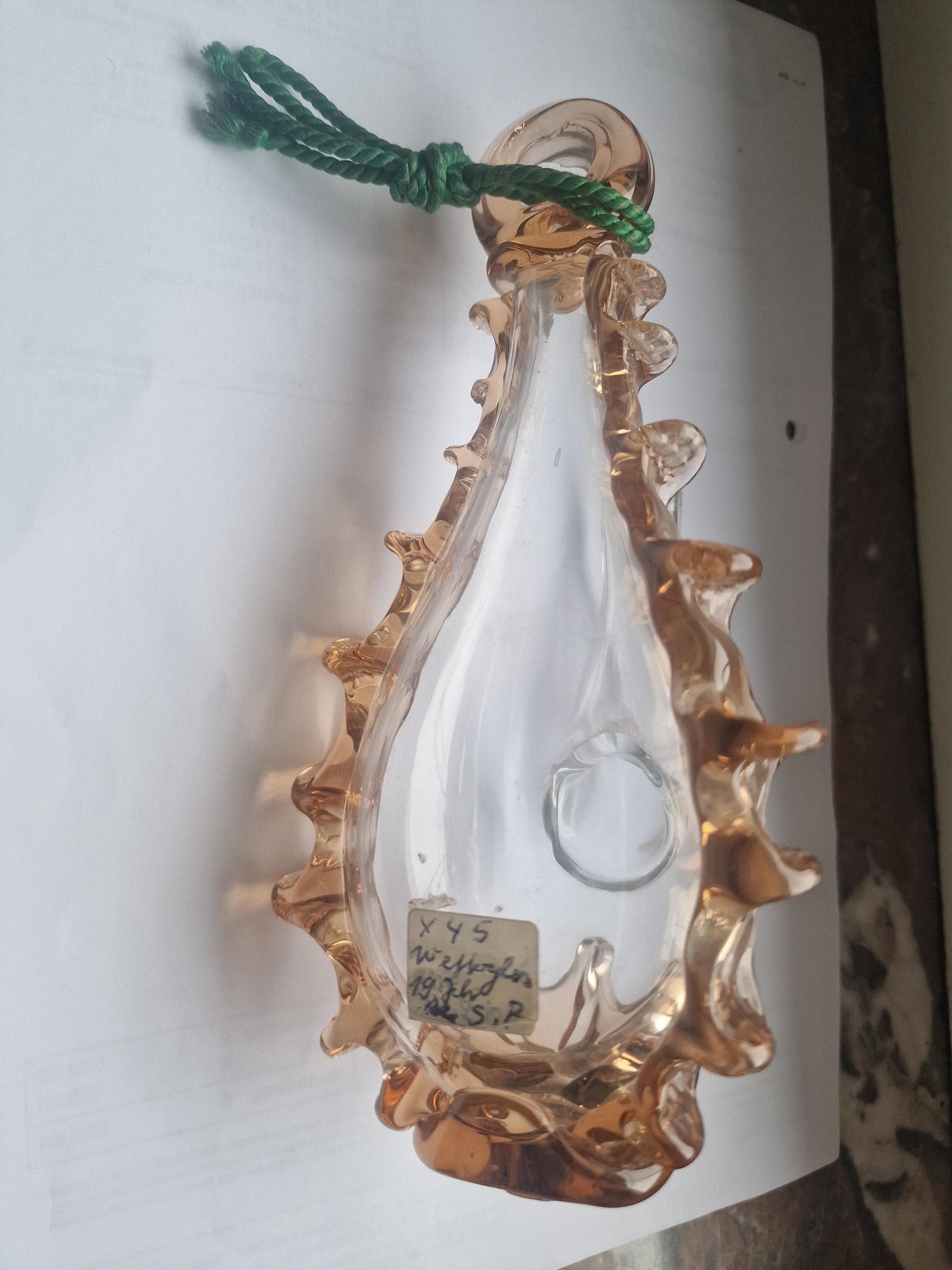 Antique German Thunder Glass, 19th Century Goethe Barometer